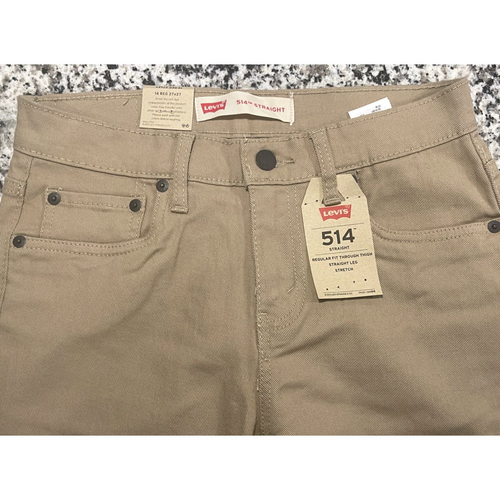 Levi's NWT LEVI 514 JEANS TAN 14 REGULAR 27x28.5 STRAIGHT FIT WOMEN Size 36" / US 14 / IT 50 - 4 Thumbnail