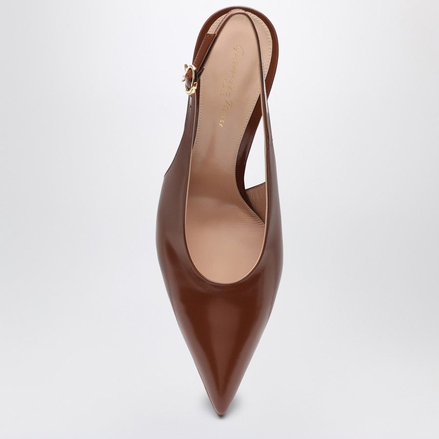 Gianvito Rossi o1d2blof0824 Leather Pumps in Brown Size US 11 / IT 41 - 3 Thumbnail
