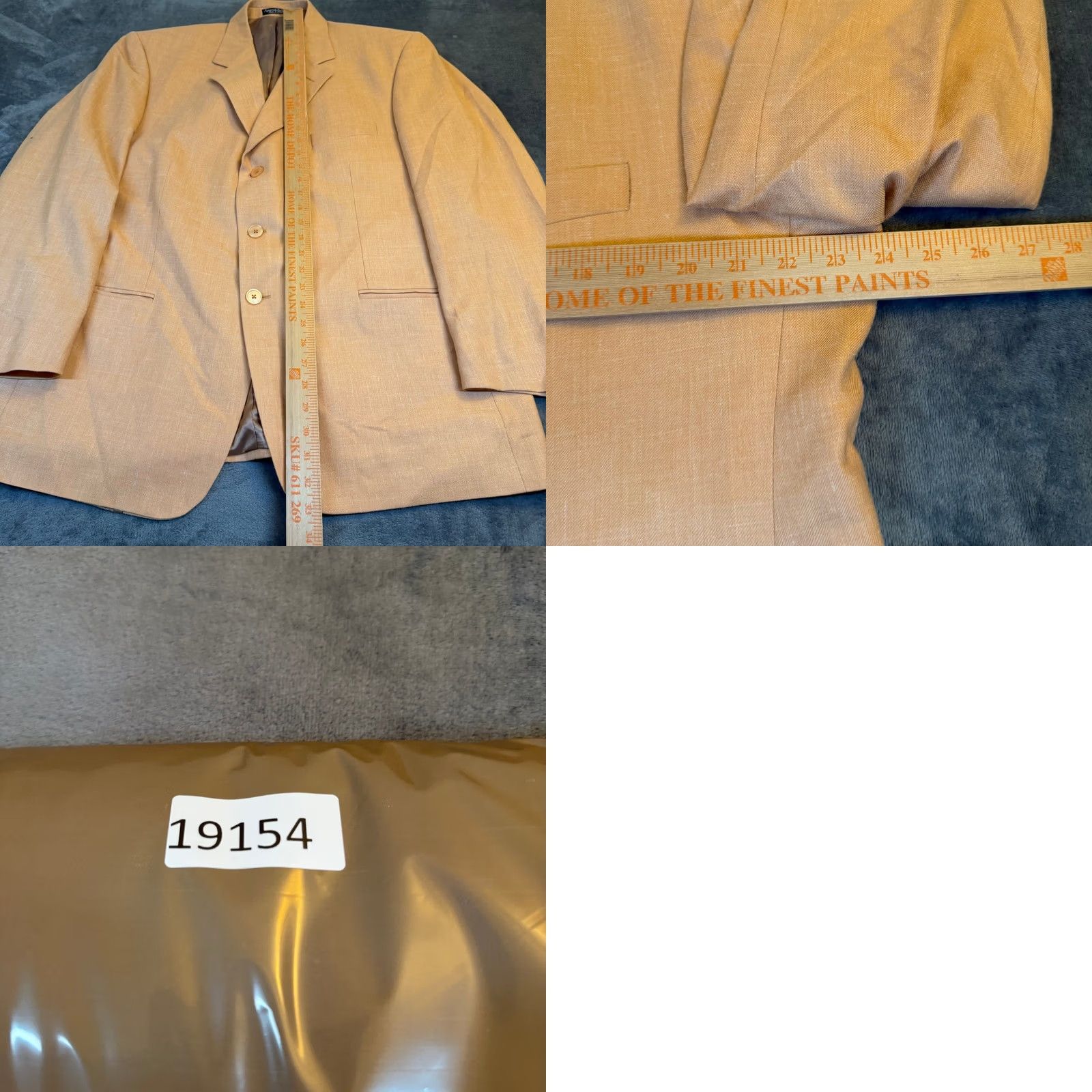 Vintage Millennium Collection Blazer Mens 46 Regular Orange Wool Silk Linen Three Button Blazer Mens Regular 46 Orange Wool Silk Linen Three Button Size 46R - 8 Thumbnail