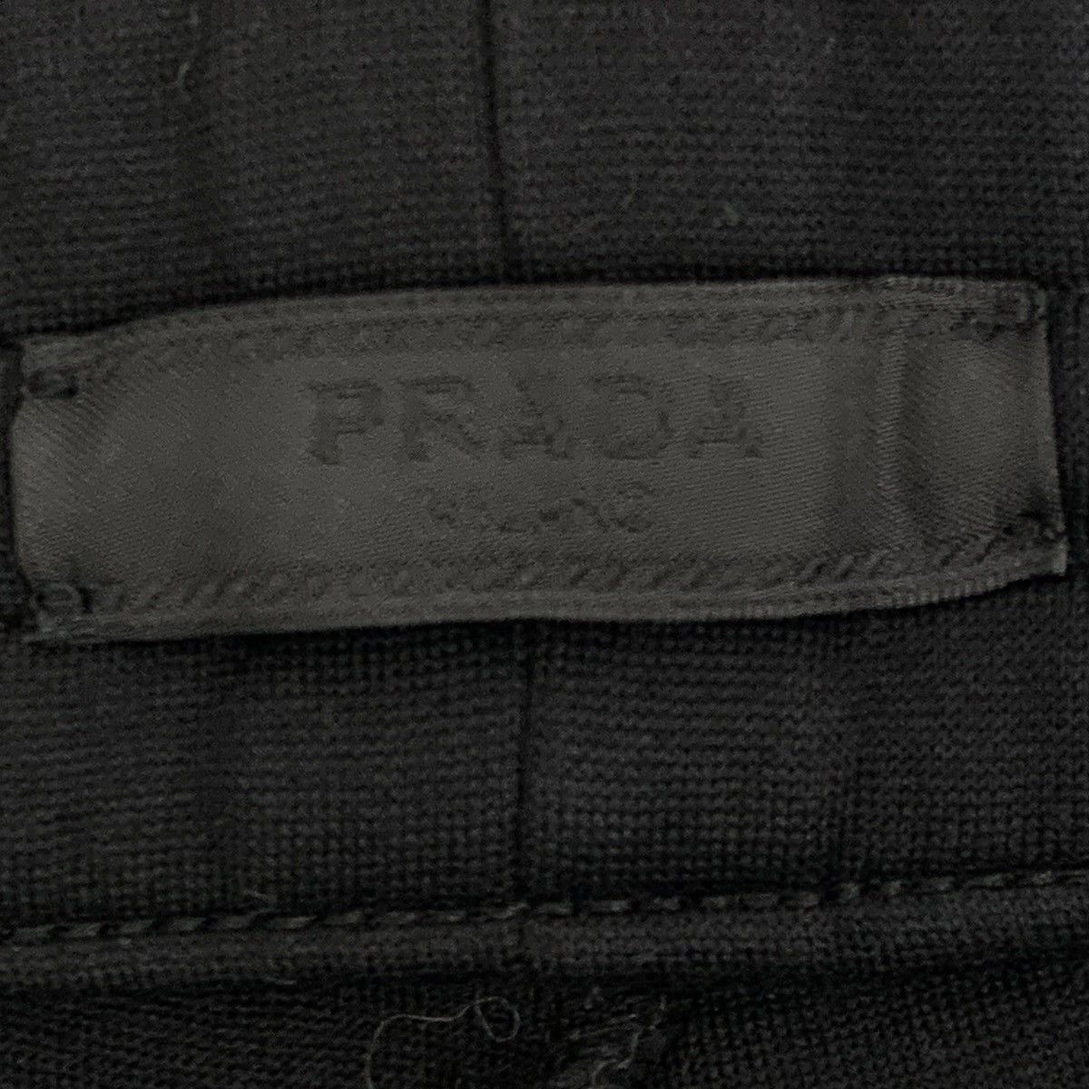 Prada Prada Black Triangle Logo Cotton Casual Pants K26WX Size US 32 / EU 48 - 6 Thumbnail