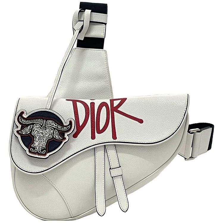 Dior DIOR Cross Body Bag White Leather Size ONE SIZE - 1 Thumbnail
