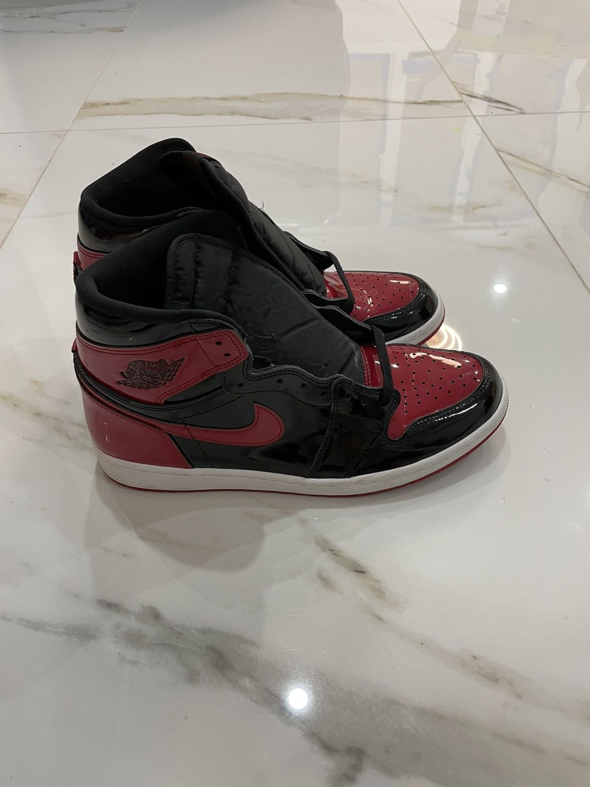 Jordan Brand Jordan 1 Retro High OG Patent Bred Size US 11 / EU 44 - 2 Thumbnail