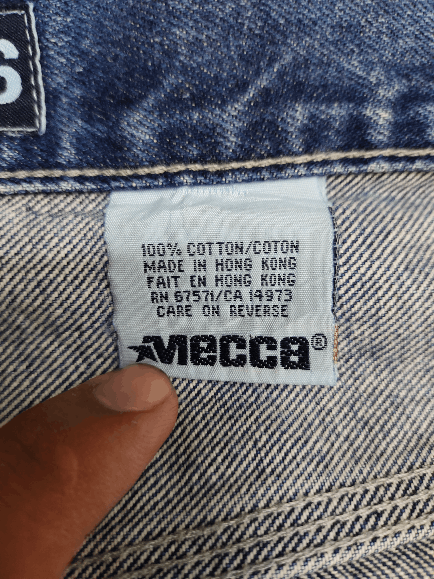 Mecca Vintage 90s Mecca Carpenter Wide Leg Denim Baggy Jeans Size US 36 / EU 52 - 9 Thumbnail