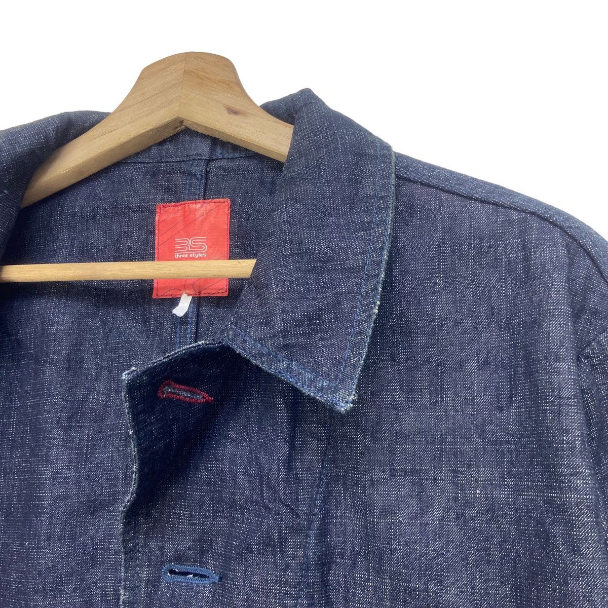 Japanese Brand Japanese Brand 3S Three Styles Distressed Denim Jacket Size US M / EU 48-50 / 2 - 21 Thumbnail