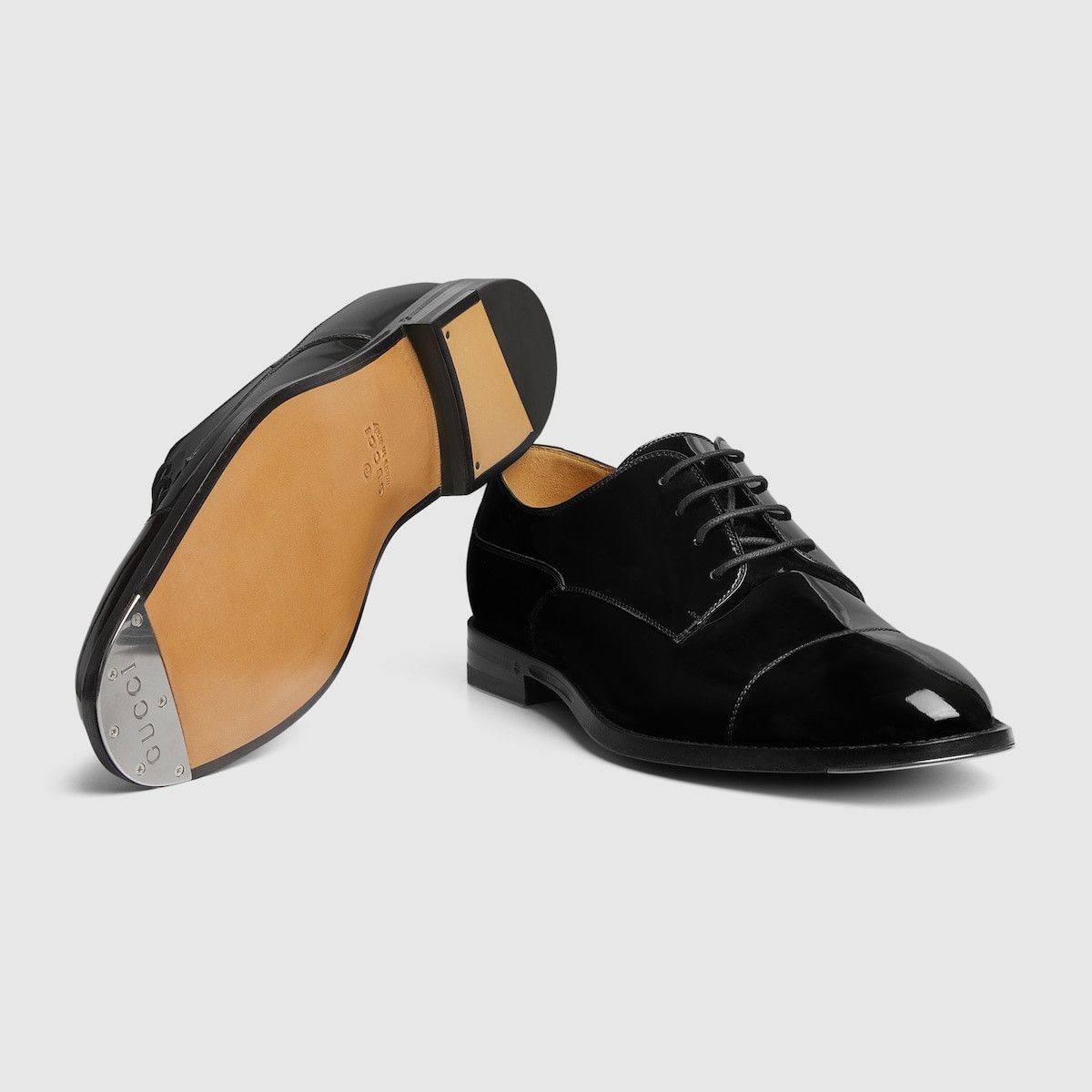 Gucci o1s1wg110425 Men's Lace Up Shoes in Black Size US 12.5 / EU 45-46 - 6 Thumbnail