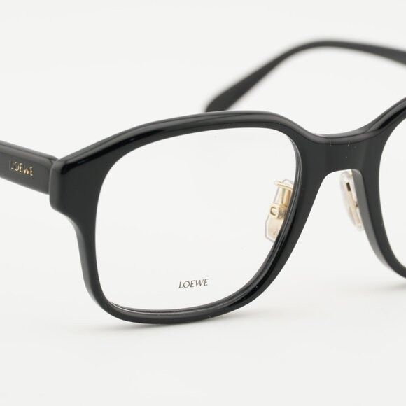 Loewe Loewe LW50084F 001 Eyeglasses Shiny Black 53mm Square Frame Size ONE SIZE - 6 Thumbnail