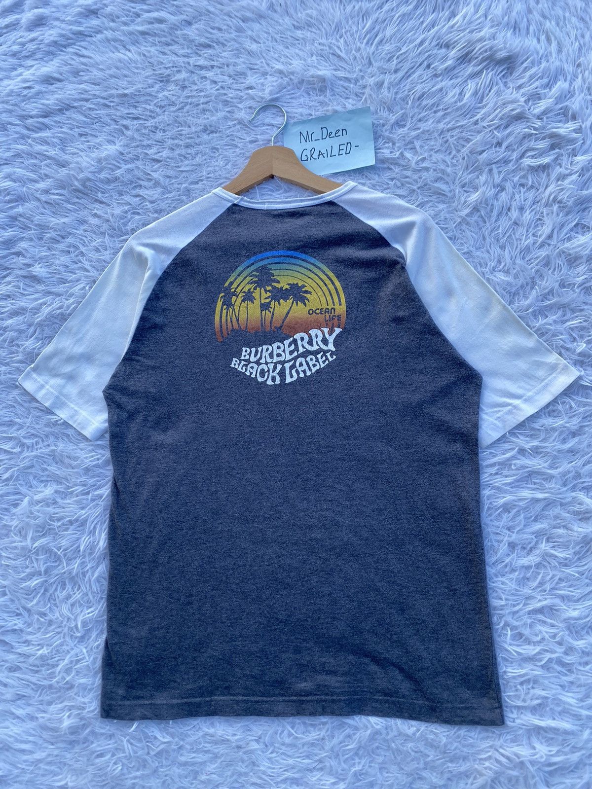 Burberry Rare Vintage Burberry Black Label Ocean Life Tshirt Size US M / EU 48-50 / 2 - 4 Thumbnail