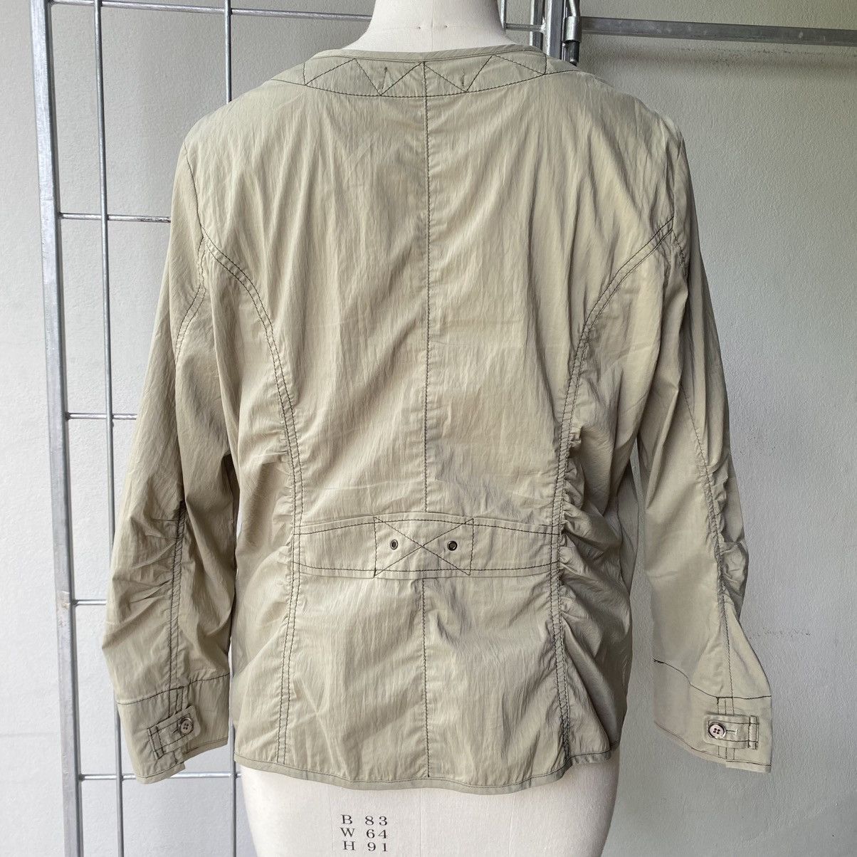 Kansai Yamamoto KANSAI BIS Beige Zip Jacket with Pocket Detail Size M / US 6-8 / IT 42-44 - 21 Thumbnail