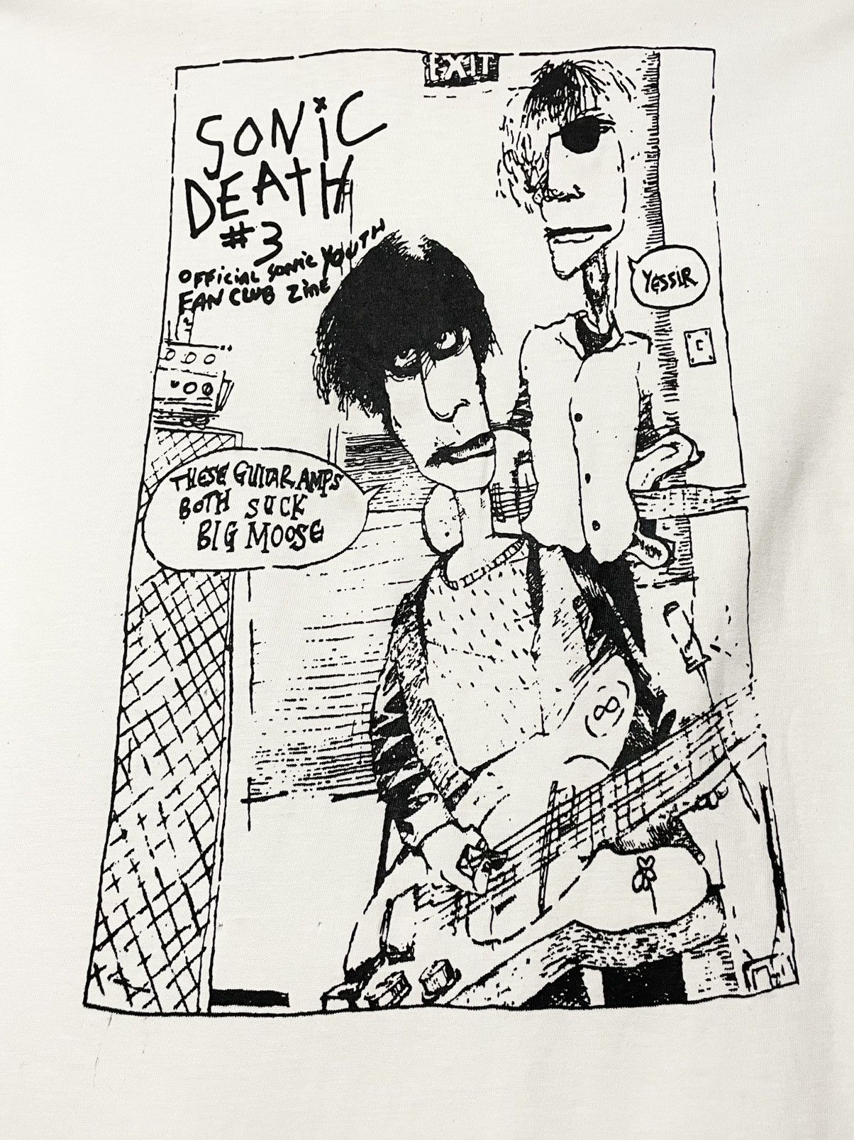 Vintage Vintage 1993 Sonic Youth Sonic Death Fanzine#3 Rare Find Tee Size US M / EU 48-50 / 2 - 7 Thumbnail