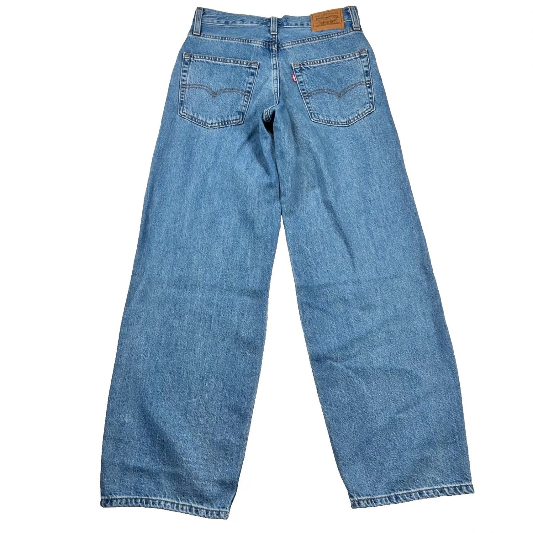 Levi's VINTAGE Levi's Premium Jeans Womens 24 Baggy Dad Relaxed Skater Mid Wash Denim Grunge Size 42" / US 20 - 2 Thumbnail