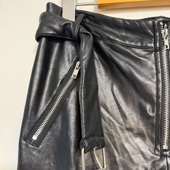 Other E.ssue Black Faux Leather Pants Size M Size 26" / US 2 / IT 38 - 5 Thumbnail