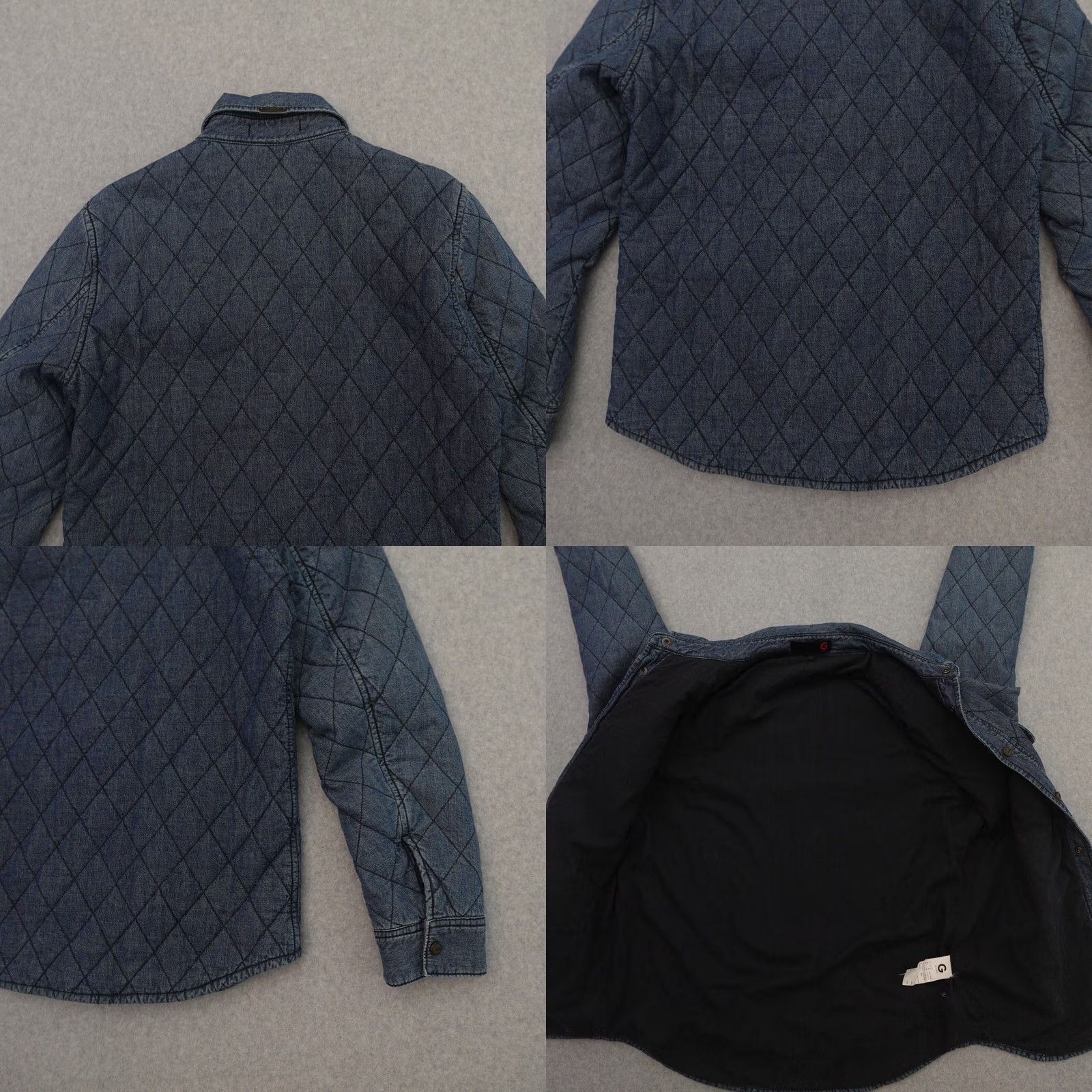 Guess VINTAGE G by Guess Womens Jacket L Blue Pockets Button Snap 19X28 Hearts of Style ?? Size L / US 10 / IT 46 - 9 Thumbnail