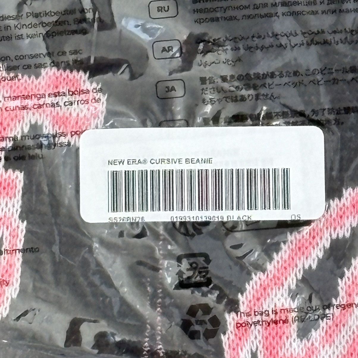 Supreme Supreme Cursive Beanie Black Pink NEW Size ONE SIZE - 3 Thumbnail