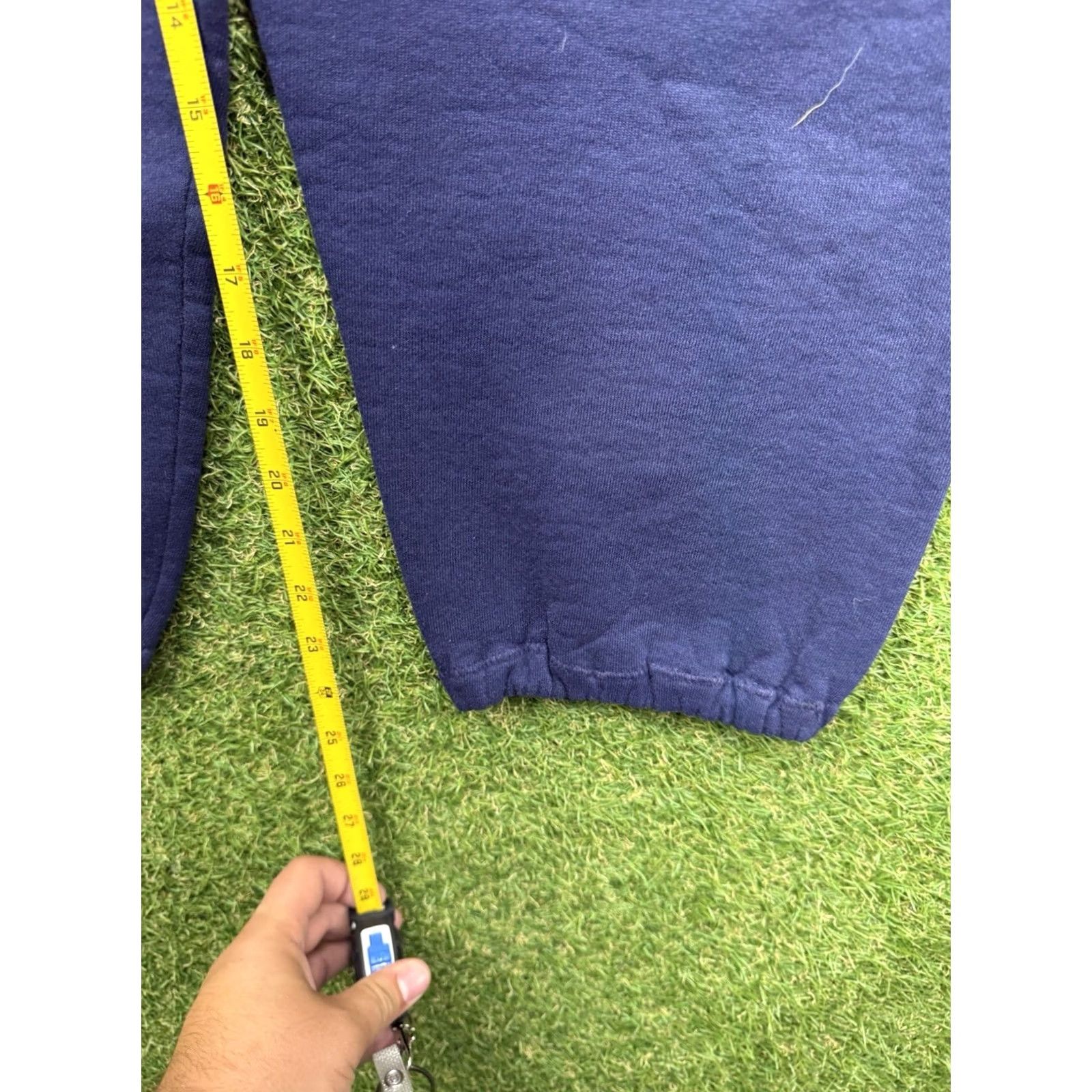 Russell Athletic VINTAGE Russell Athletic Sweatpants Mens L Blue Drawstring Cuffed Jogger Pants Size US 33 - 6 Thumbnail