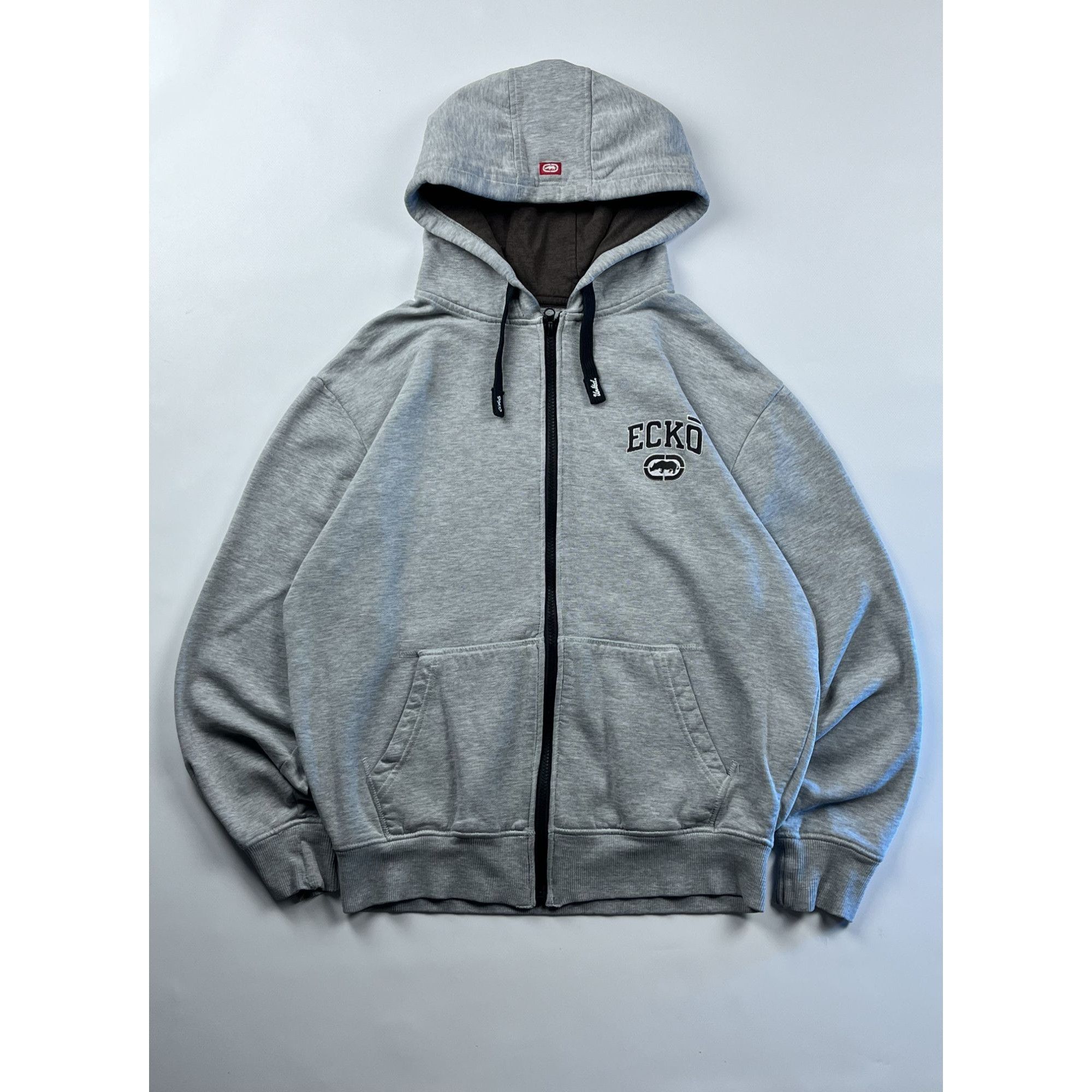 Ecko Unltd. × Vintage Ecko Unltd Gray Zip-Up Hoodie Size US M / EU 48-50 / 2 - 1 Thumbnail