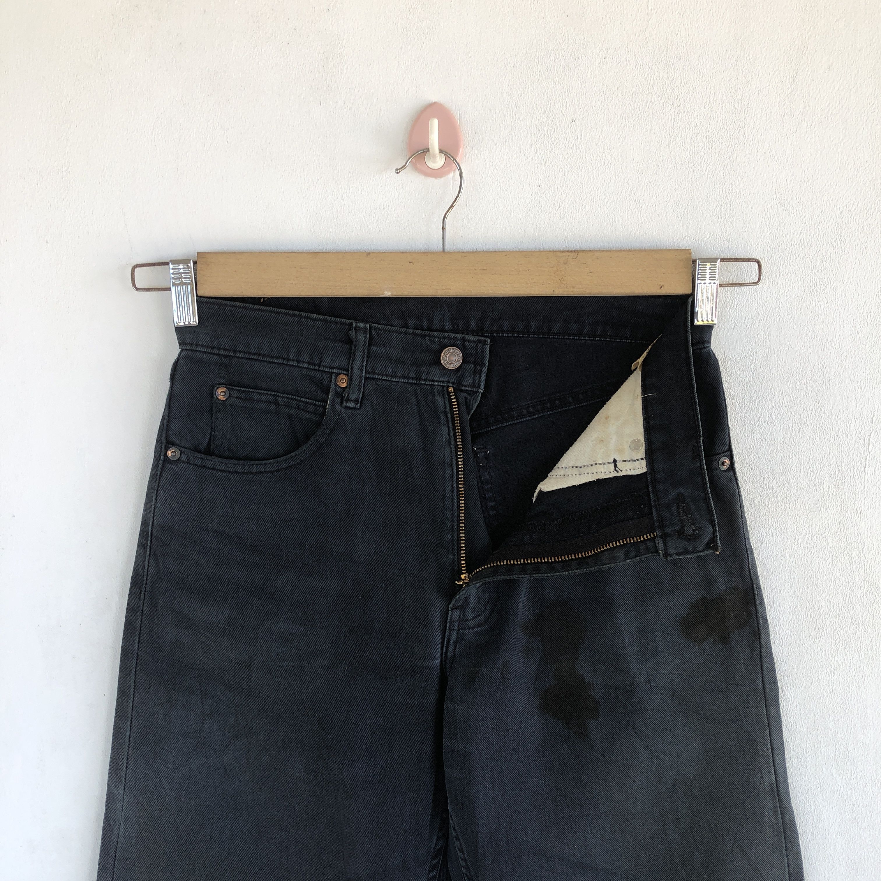 Levi's Vintage Levis 512 Jeans Super Black Levis 512 Denim Pants Size 28" / US 6 / IT 42 - 6 Thumbnail
