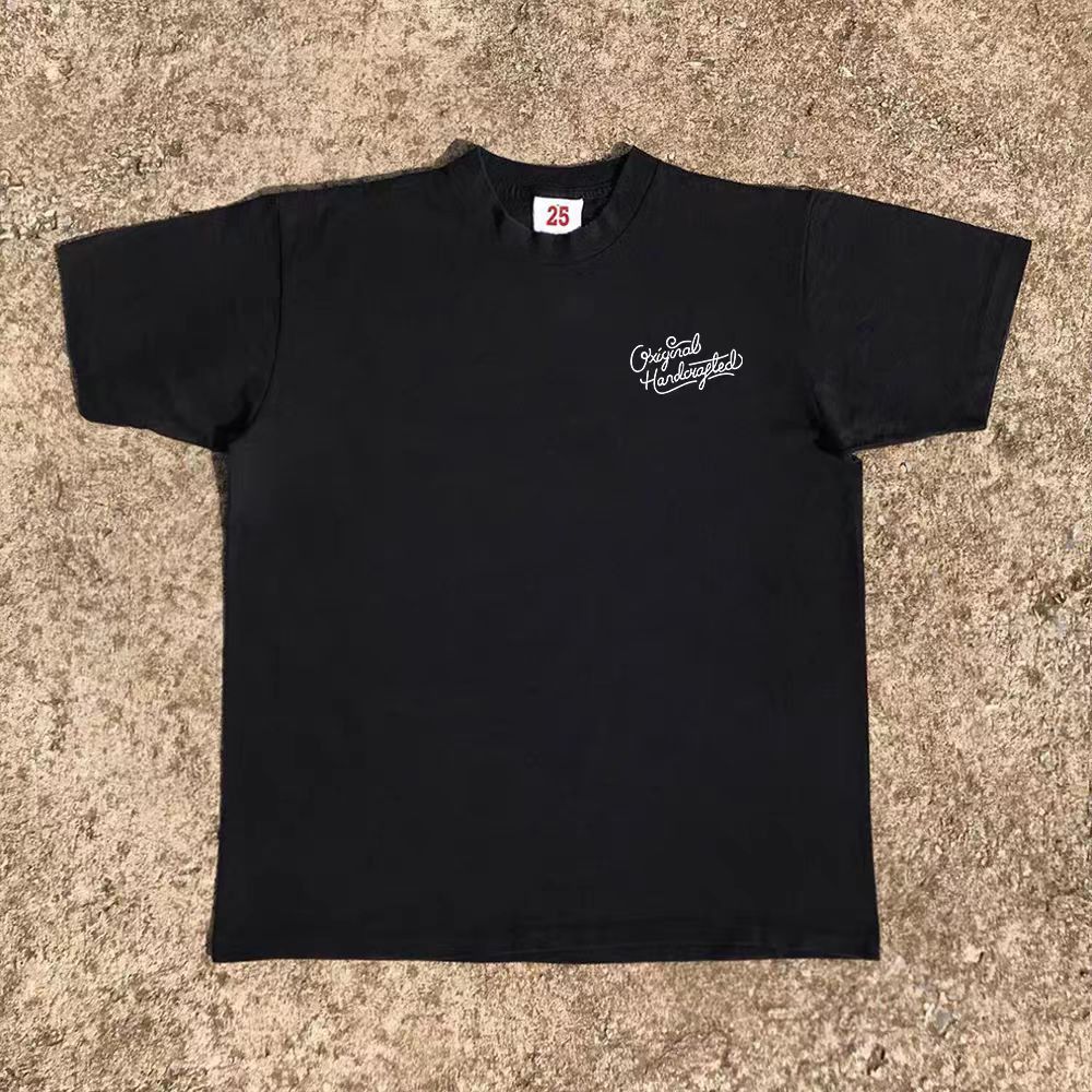 Vintage Black Washed Vintage Graffiti-Print T-Shirt Size US M / EU 48-50 / 2 - 2 Thumbnail