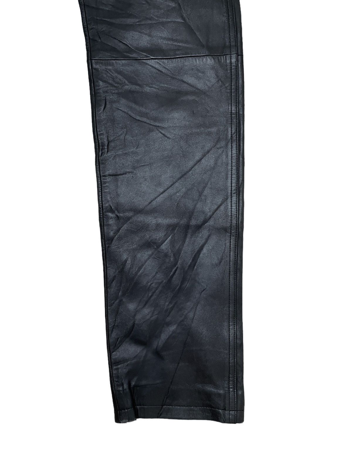 Vintage × agnes b. Vintage Brand Agnes B Leather Pants 1990s Size US 38 / EU 54 - 6 Thumbnail