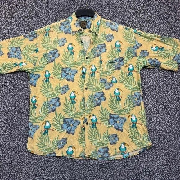 Other Bruno B Shirt Men Hawaiian Floral Button Up Collared L Size US L / EU 52-54 / 3 - 1 Thumbnail