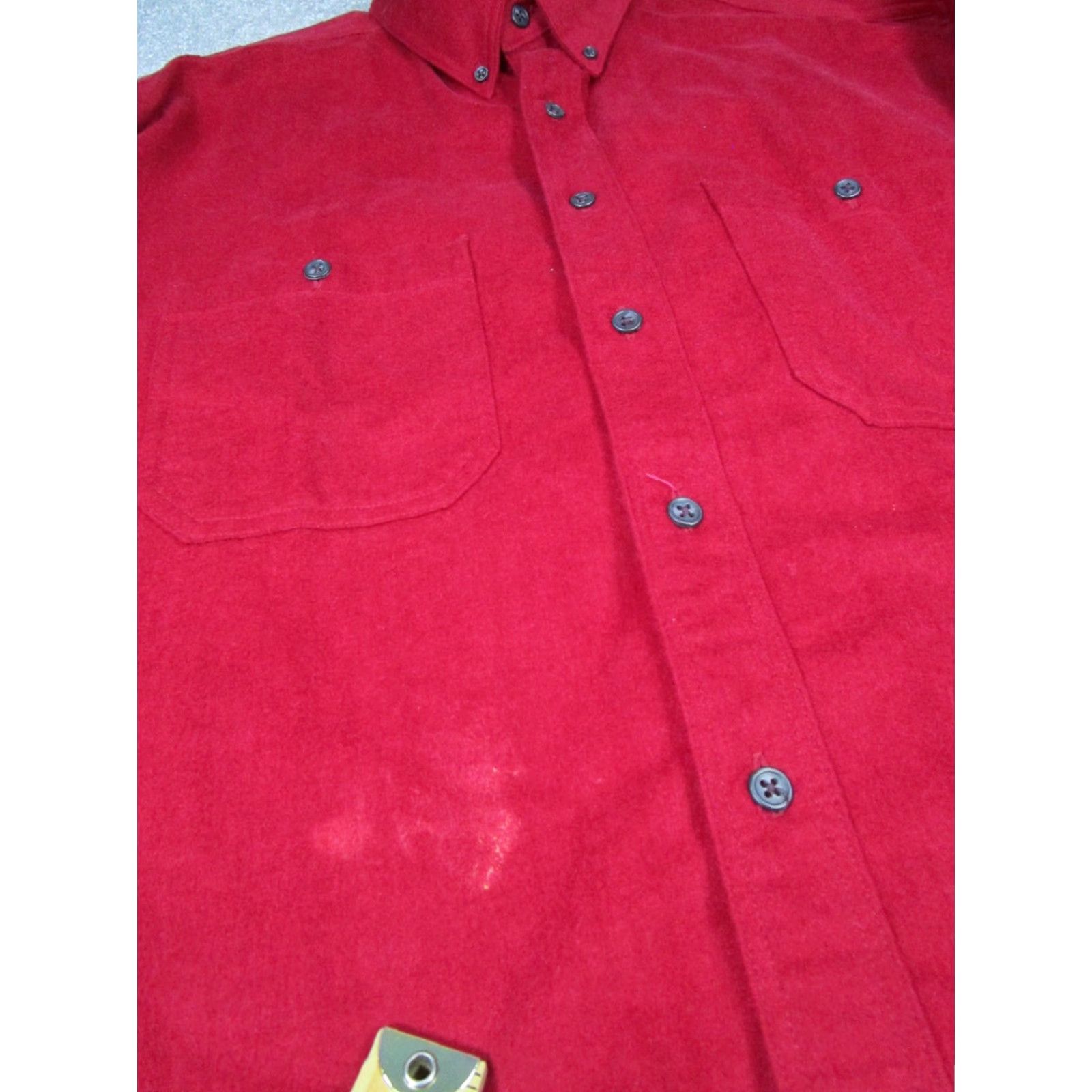 Vintage VINTAGE L.L.Bean Shirt Mens Large Red Cotton Button-Up Flannel Size US L / EU 52-54 / 3 - 5 Thumbnail