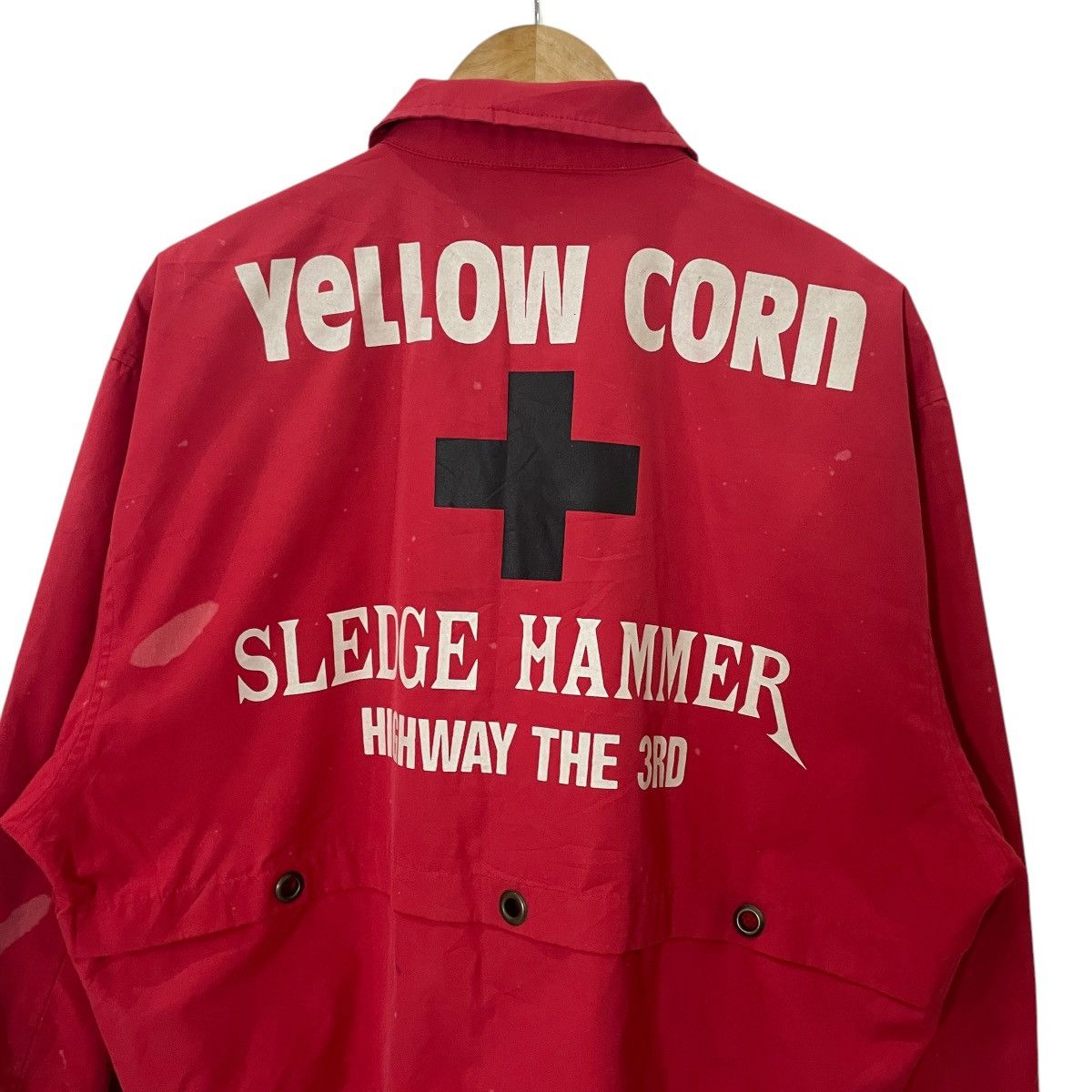 YELLOW CORN Vintage Yellow Corn Racing Big Logo Jacket Size US XL / EU 56 / 4 - 4 Thumbnail