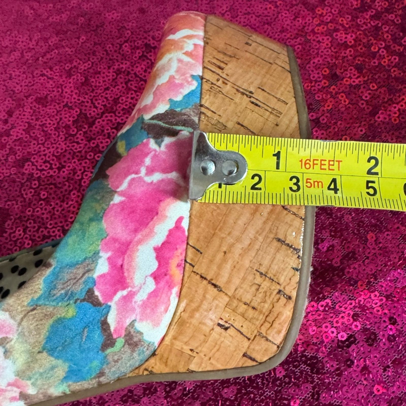 Jessica Simpson JESSICA SIMPSON Bright Floral Platform Heels (Size 6.5) Size US 6.5 / IT 36.5 - 11 Thumbnail