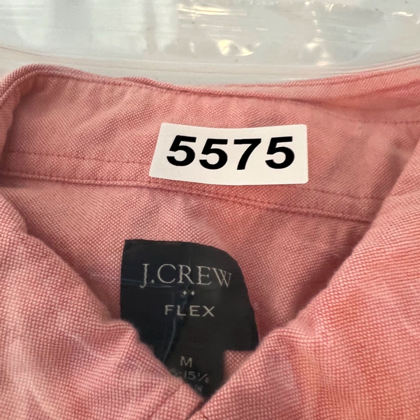J.Crew J.CREW Button-Up Shirt Mens Medium 15-15.5 Pink 100% Cotton Solid Long Sleeve Collared Pocketed Casual Regular Fit, Size US M / EU 48-50 / 2 - 7 Thumbnail