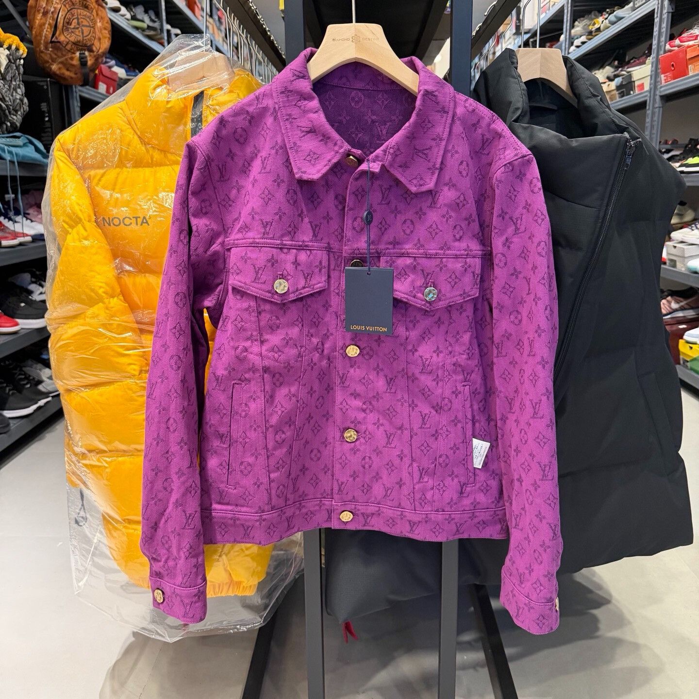 Louis Vuitton Louis Vuitton Purple Monogram Denim Jacket Size US S / EU 44-46 / 1 - 1 Thumbnail