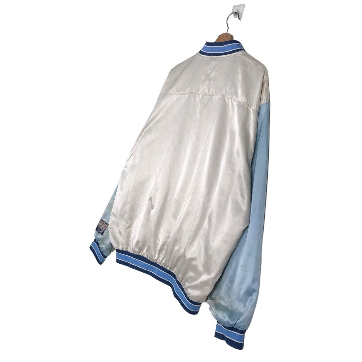 NBA 🔥VINTAGE BOMBER JACKET LAKERS SPELL OUT HARDWOOD CLASSIC Size US XL / EU 56 / 4 - 10 Thumbnail