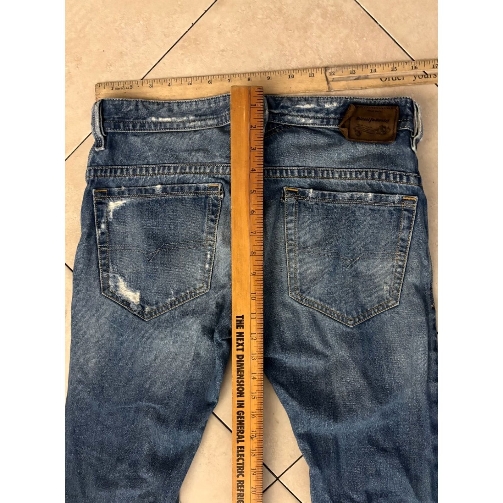 Diesel Diesel Jeans Thavar Slim-Skinny 5-Pocket Denim Blue 30x32 Regular Men’s Size US 30 / EU 46 - 6 Thumbnail
