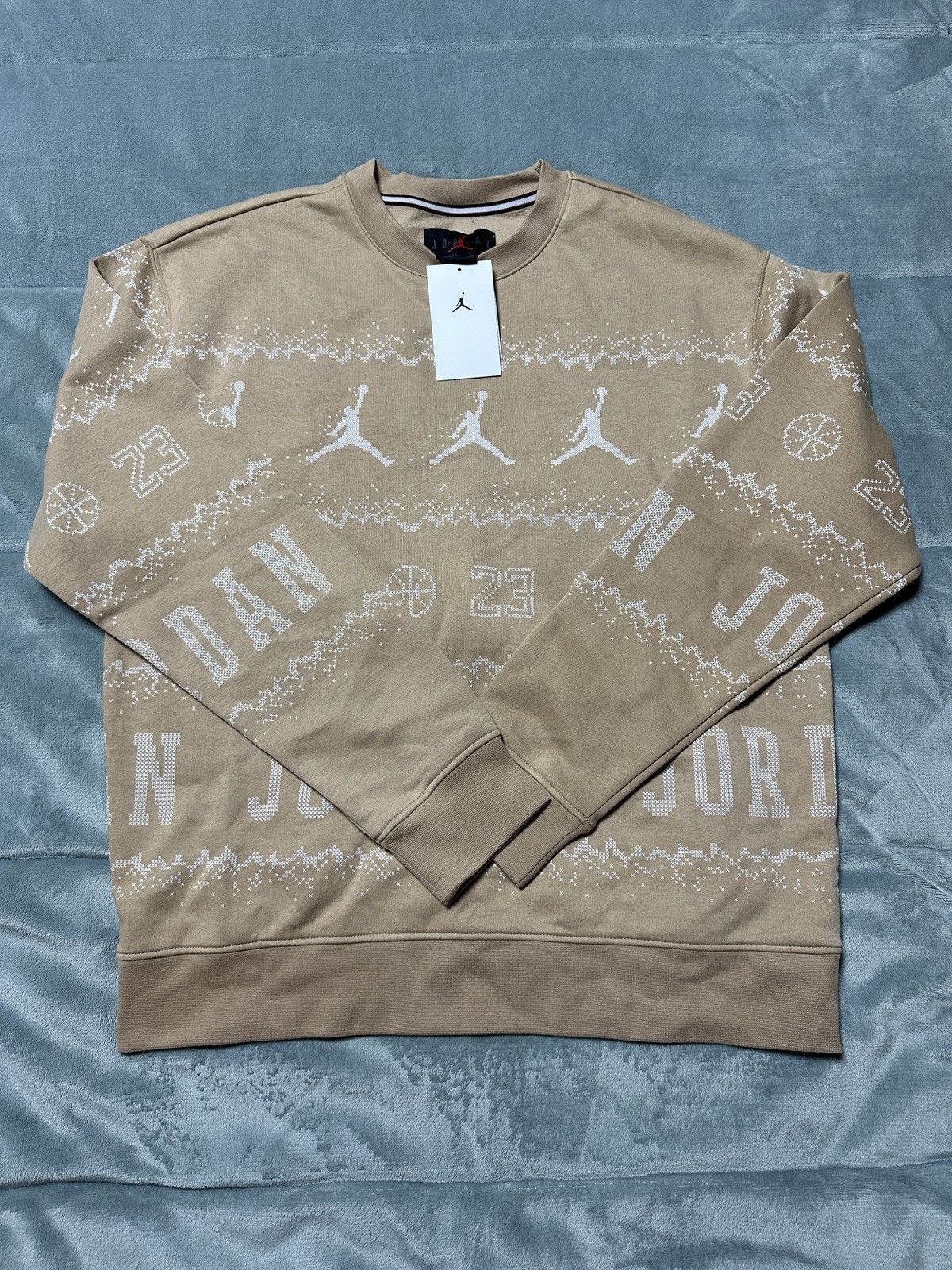 Jordan Brand Jordan Ugly Sweater Holiday Crewneck Size XL Hemp Sweatshirt Size US XL / EU 56 / 4 - 1 Thumbnail