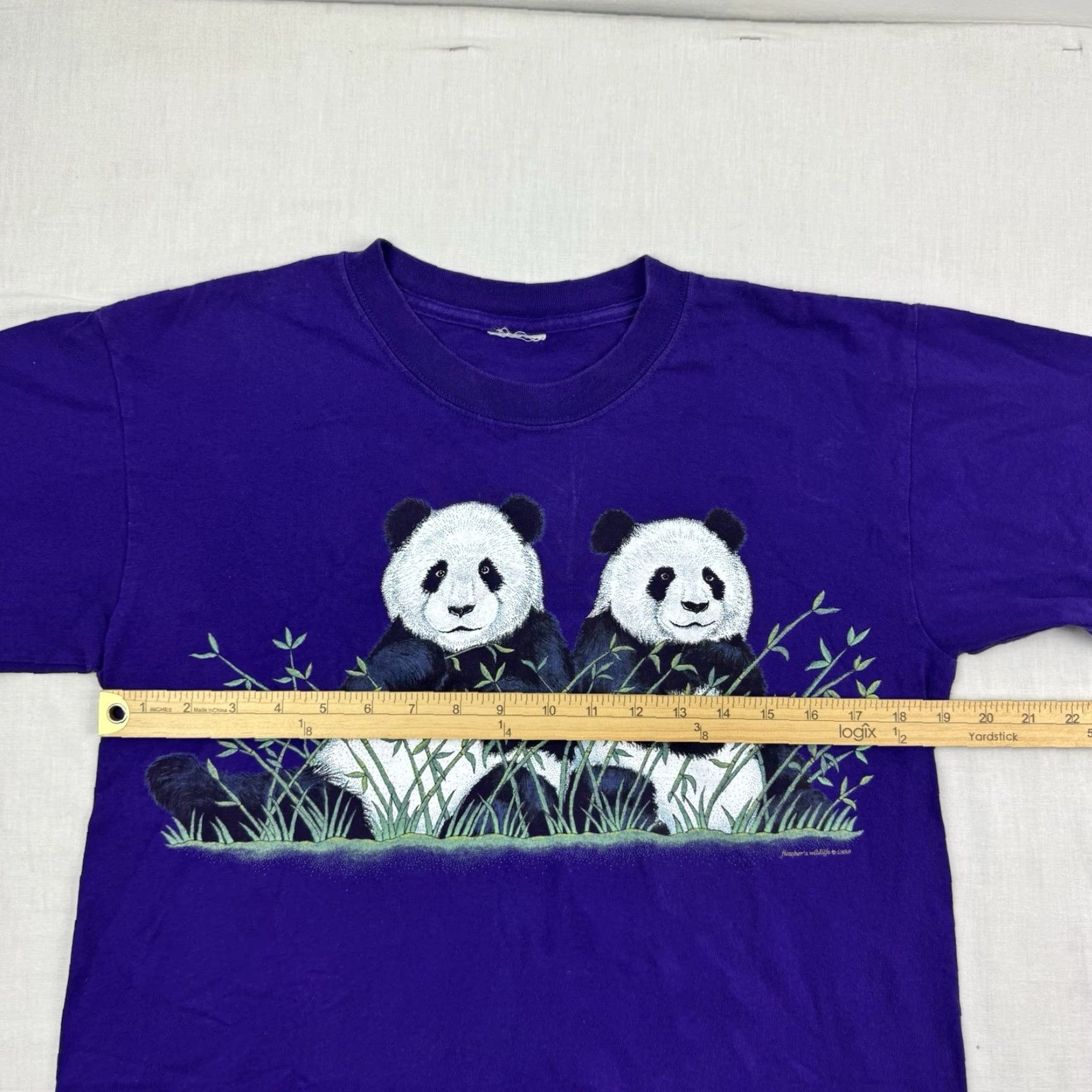 Vintage VINTAGE Panda Nature T Shirt Adult Small Animal Outdoor 90s Mens S Purple Graphic Print 90s Nature Animals Shirt Mens Size US S / EU 44-46 / 1 - 6 Thumbnail