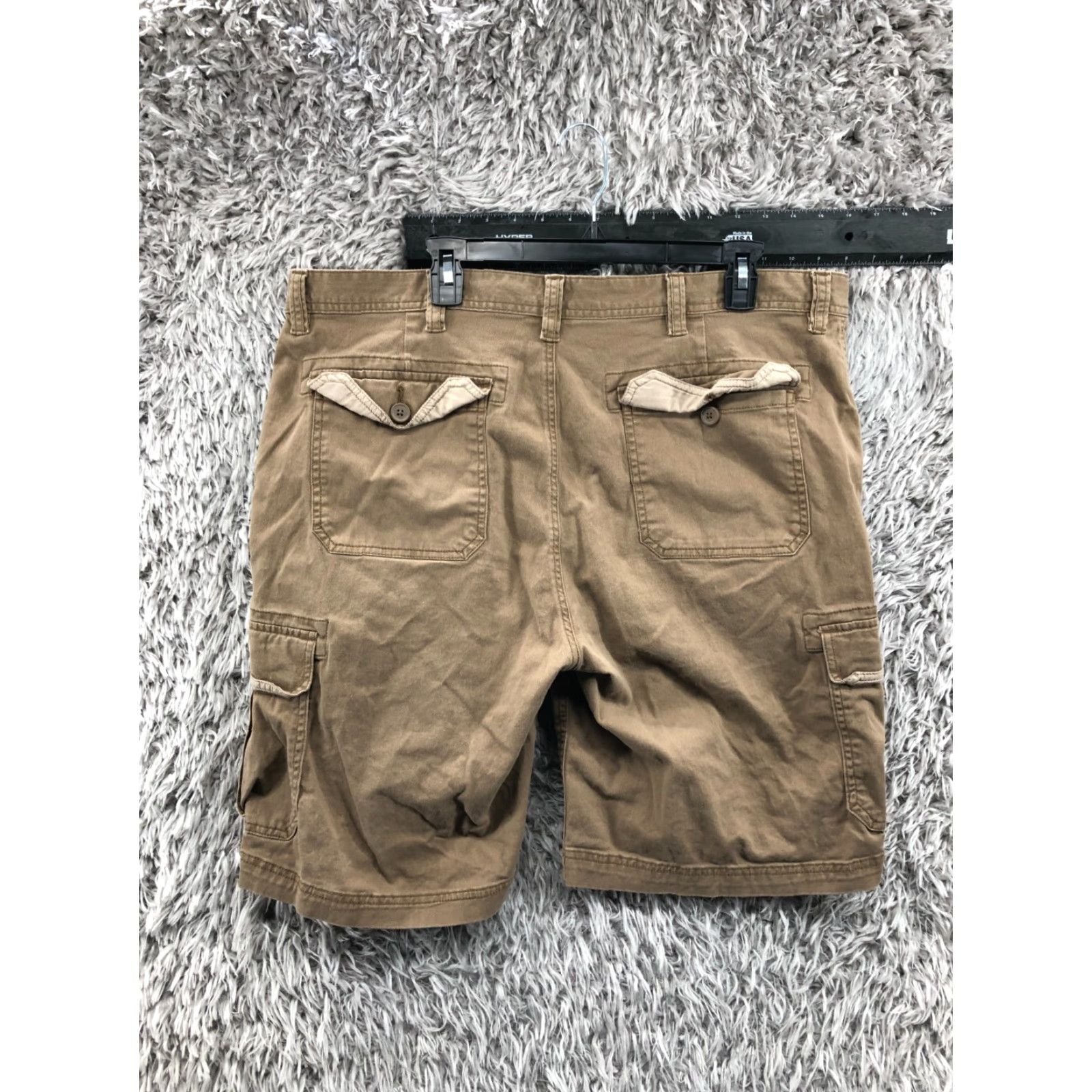 Vintage Sun River Cargo Shorts Mens Size 40 Mid Rise Medium Wash Beige Size US 40 / EU 56 - 5 Thumbnail