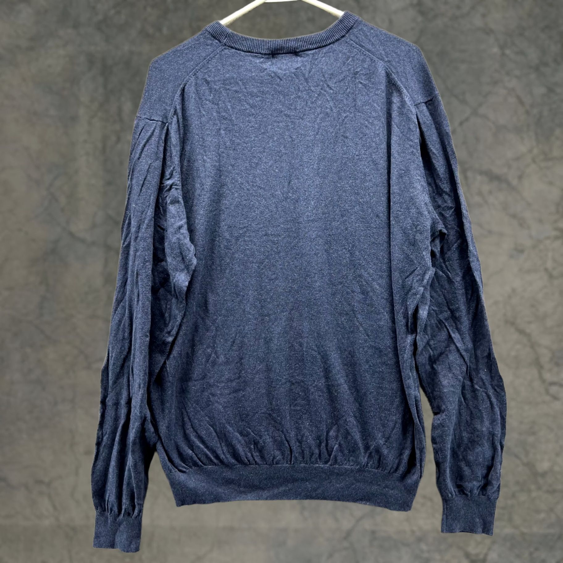 Vintage VINTAGE Greg Norman Sweatshirt Mens XL Navy Blue Long Sleeve Pullover Golf Lightweight Cotton Knit Logo Pushes All Seasons Size US XL / EU 56 / 4 - 1 Thumbnail