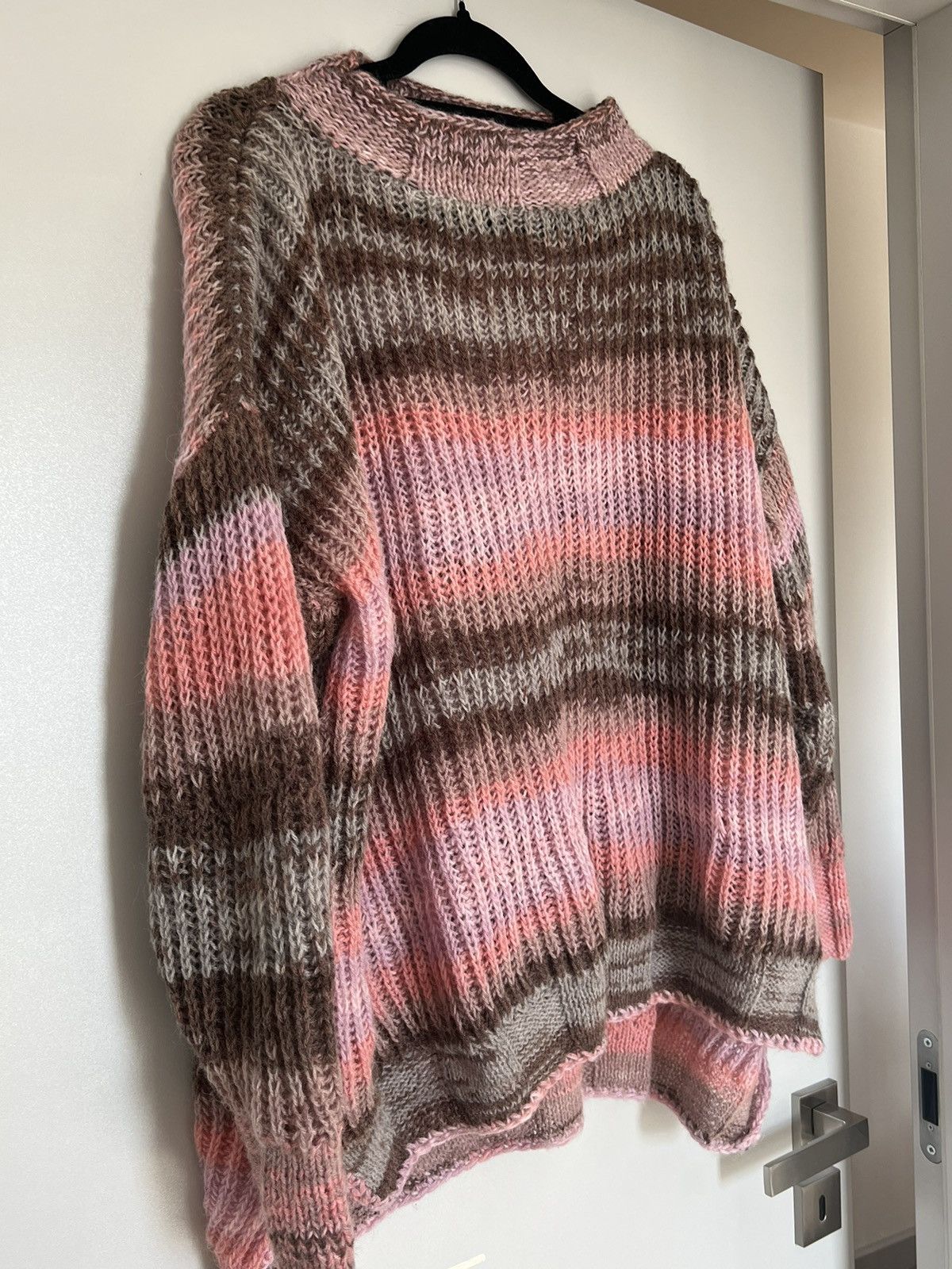Vintage Pastel sweater knitwear handmade Size US M / EU 48-50 / 2 - 2 Thumbnail