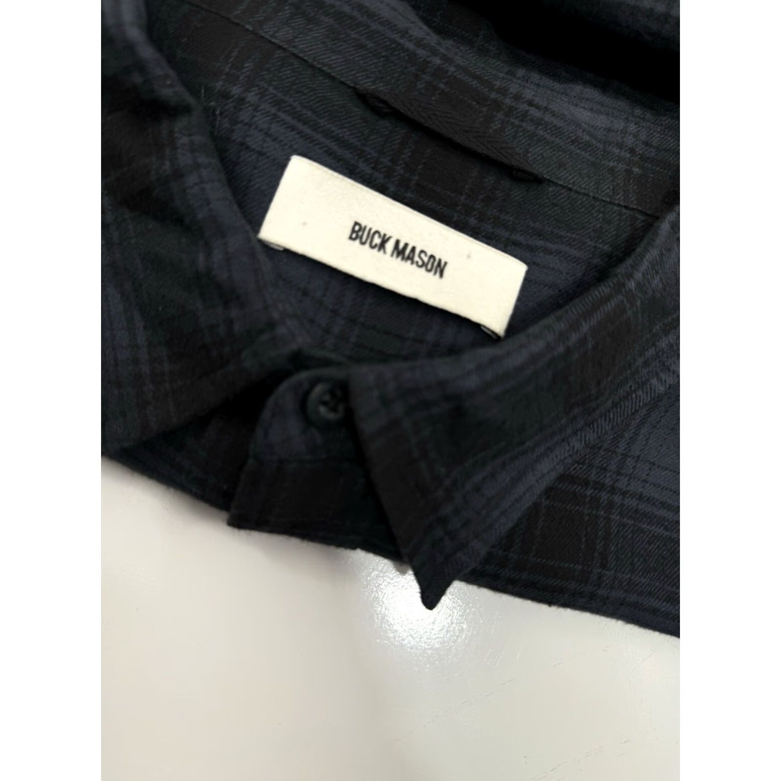 Buck Mason Buck Mason Plaid Lightweight Flannel XL Shirt Mens Button-Up Long Sleeve Blue Size US XL / EU 56 / 4 - 4 Thumbnail