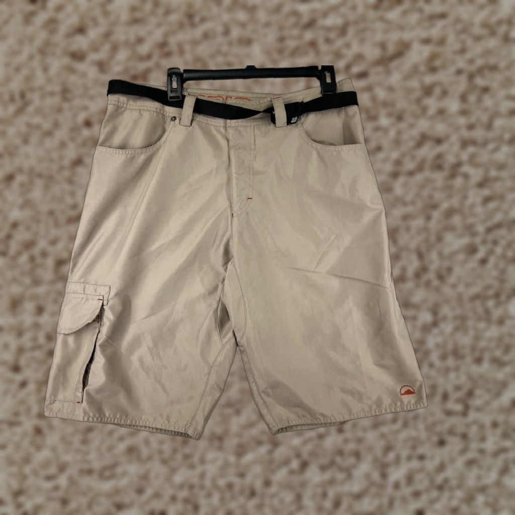Vintage ZOIC Mens Cargo Shorts Beige XL Canvas Belted Cargo Pocket Casual Outdoors Hiking Camping Fishing Shirt? Size US 36 / EU 52 - 1 Thumbnail