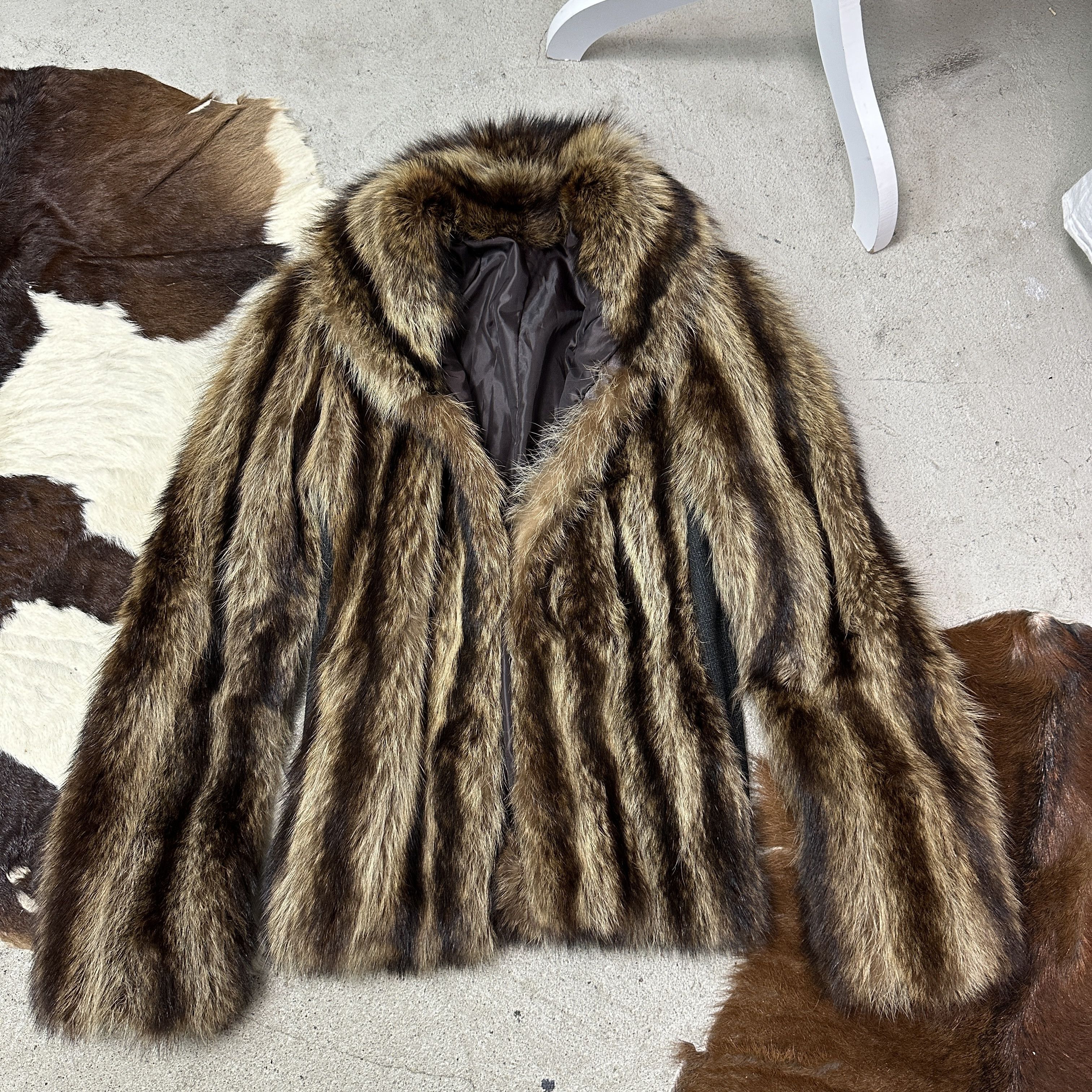 Vintage Vintage Old Money Classy Striped Real Fur 90s Size S / US 4 / IT 40 - 3 Thumbnail