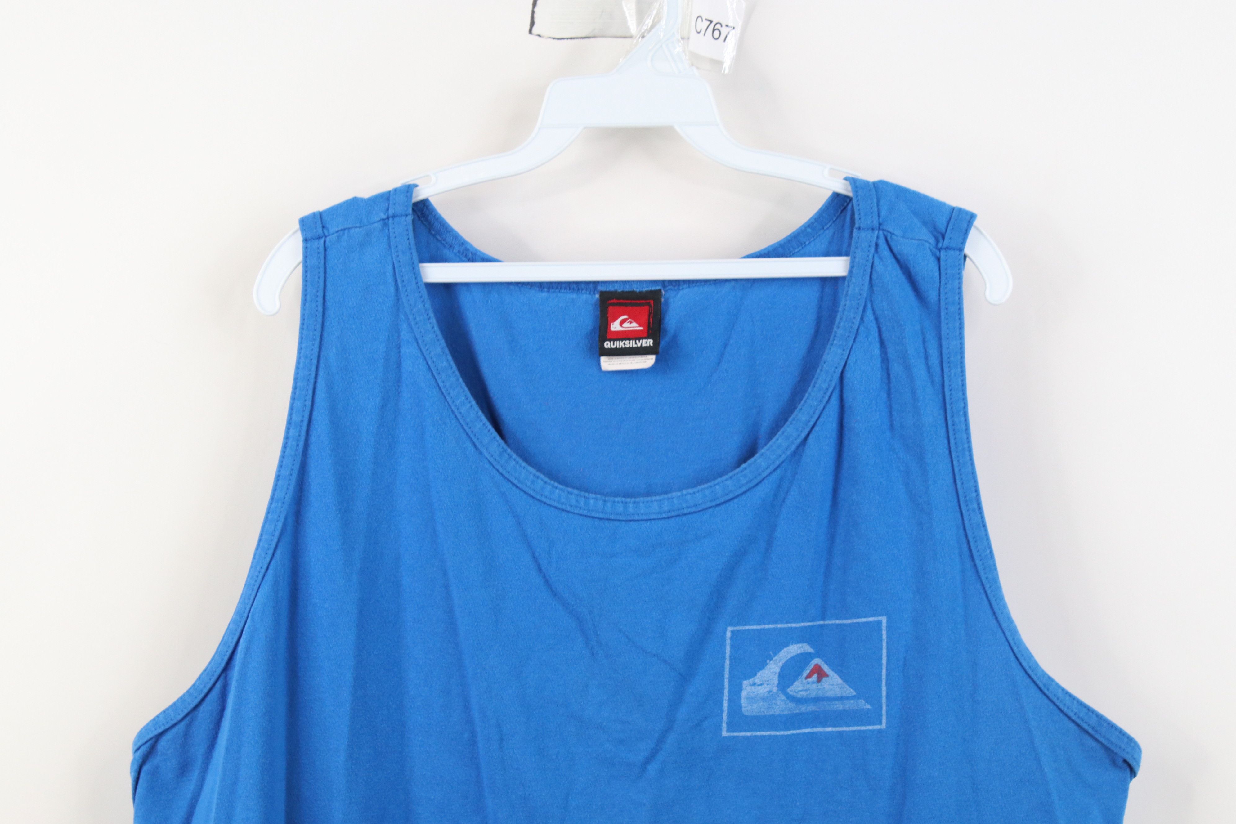 Quiksilver Vintage Y2K Quiksilver Surfing Tank Top T-Shirt Blue Cotton Size US XXL / EU 58 / 5 - 2 Thumbnail
