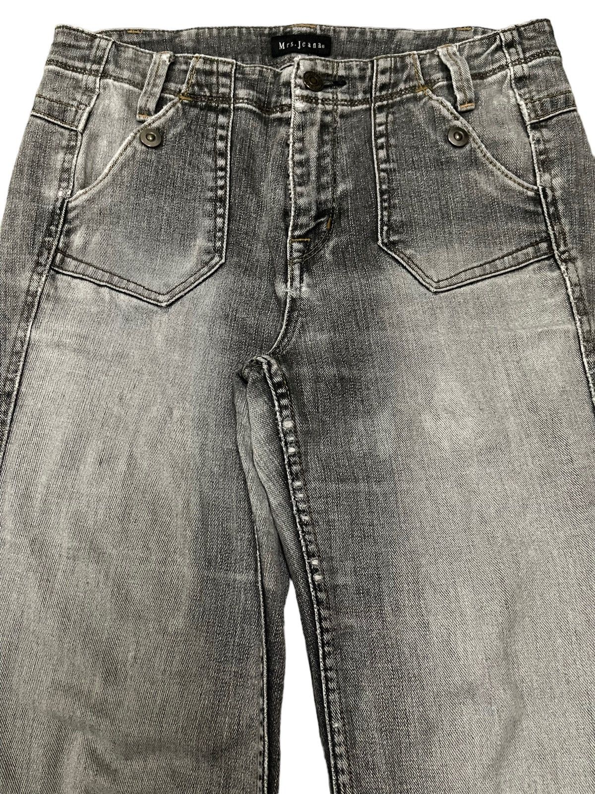 If Six Was Nine Vintage Japanese Brand Bleached Faded Wash Style Flare Jeans Size US 30 / EU 46 - 4 Thumbnail