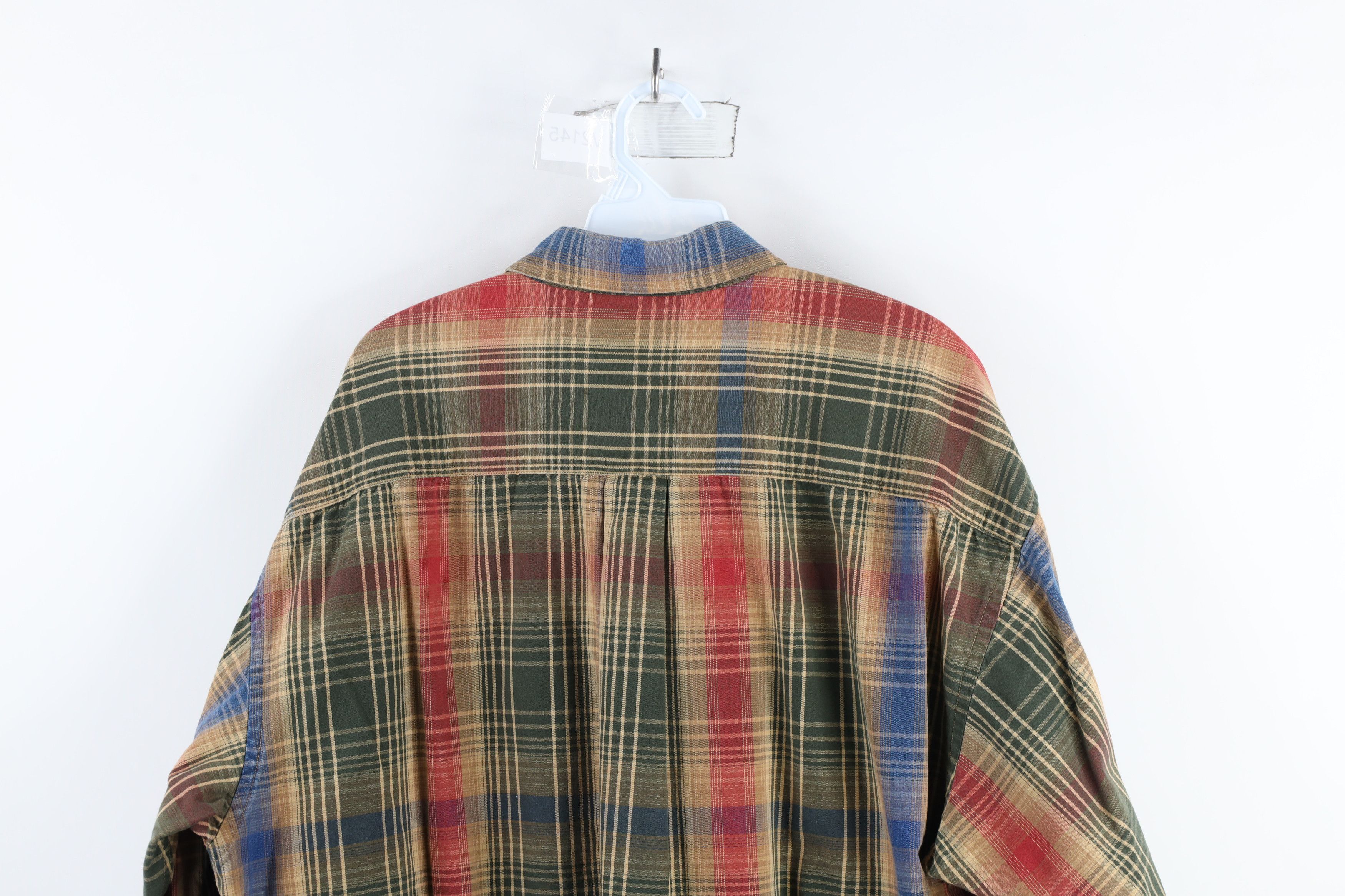 Vintage Vintage 90s Streetwear Plaid Collared Button Down Shirt Size US XL / EU 56 / 4 - 11 Thumbnail