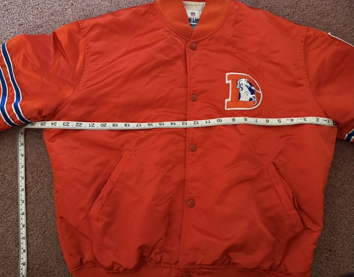 Starter Vintage Denver Broncos Orange Starter Satin Bomber Jacket XL Size US L / EU 52-54 / 3 - 12 Thumbnail
