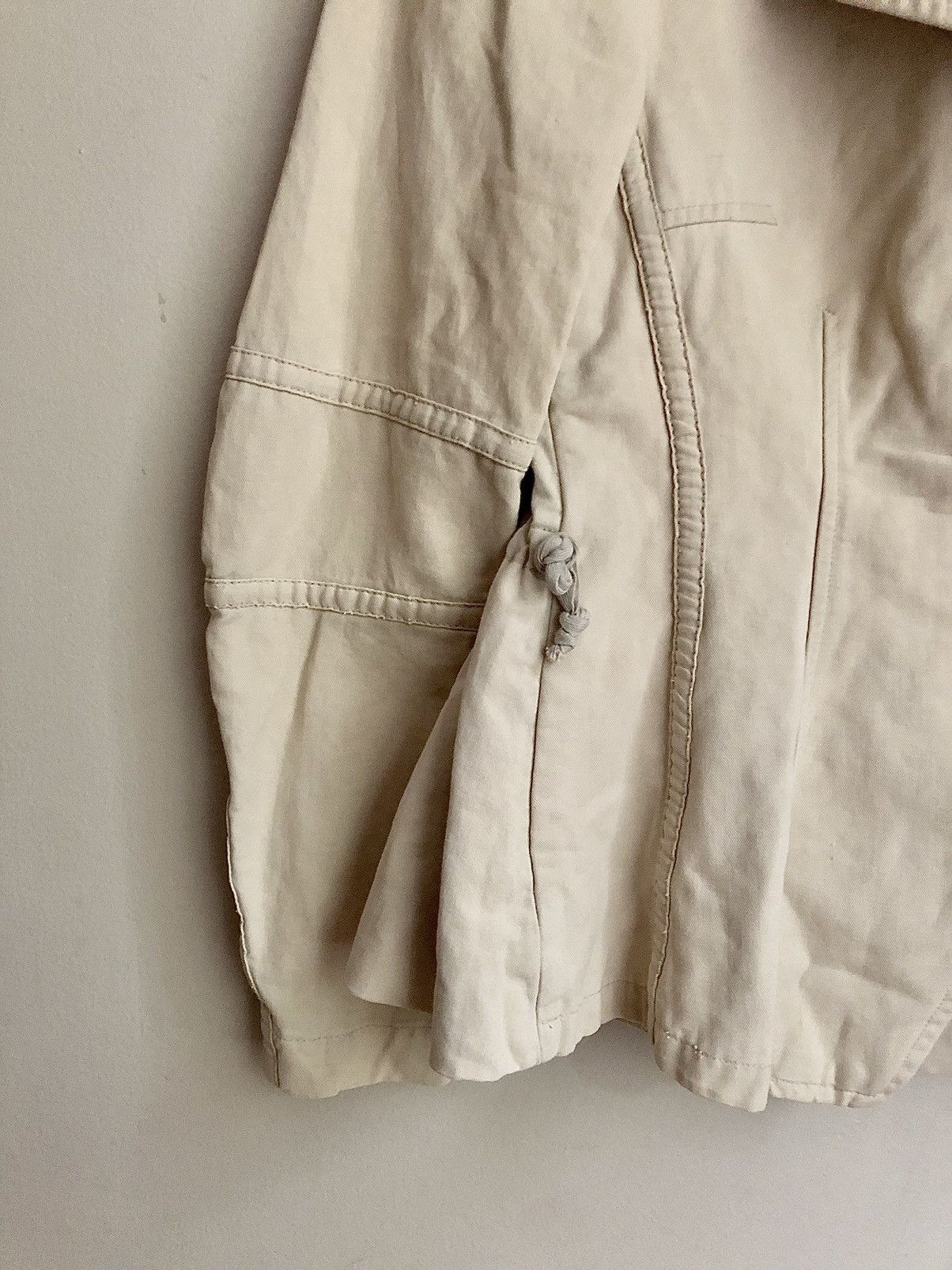 Dries Van Noten Dries Van Noten Vintage Khaki Pleated Safari Jacket Size XS / US 0-2 / IT 36-38 - 4 Thumbnail