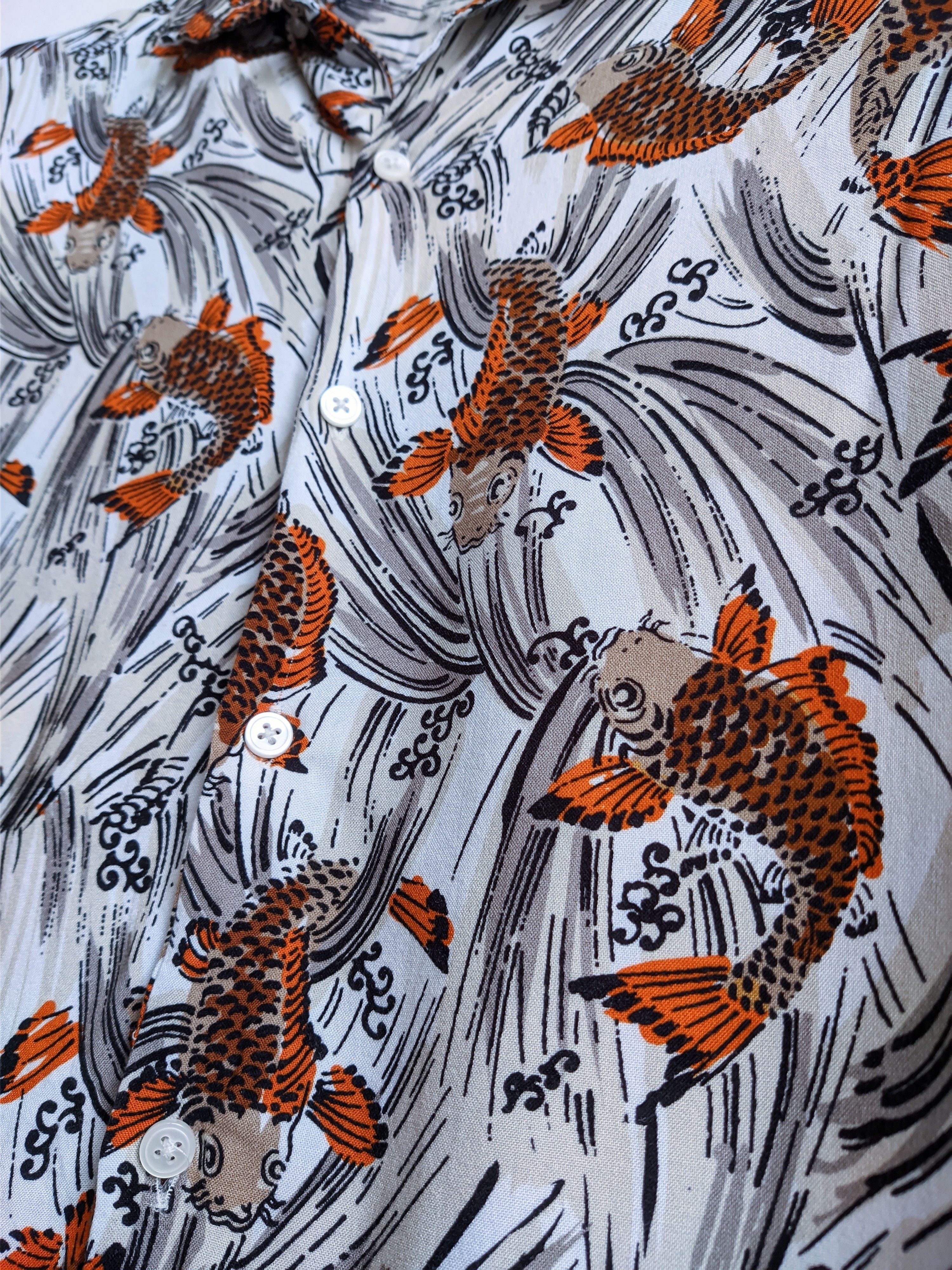 Japanese Brand Hawaiian shirt short sleeve carp japan Size US M / EU 48-50 / 2 - 6 Thumbnail