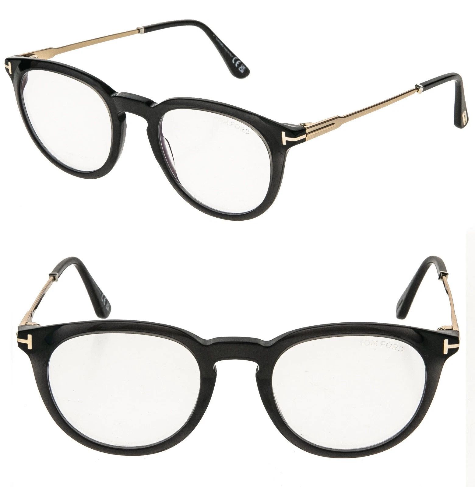 Tom Ford TOM FORD TF5905B 005 Black Gold Optical Eyeglass 5905 FT5905 Size ONE SIZE - 1 Thumbnail