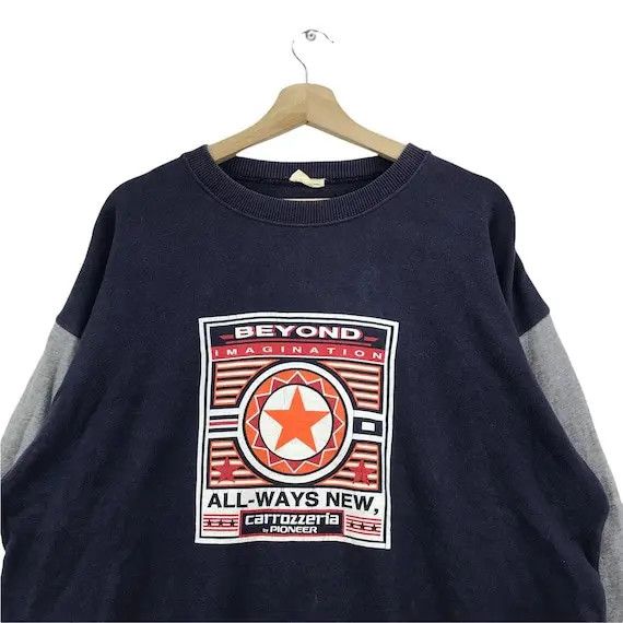 Vintage Vtg 90’ PIONEER CARROZZERIA MOTORSPORT Sweatshirt Pullover Size US XL / EU 56 / 4 - 3 Thumbnail