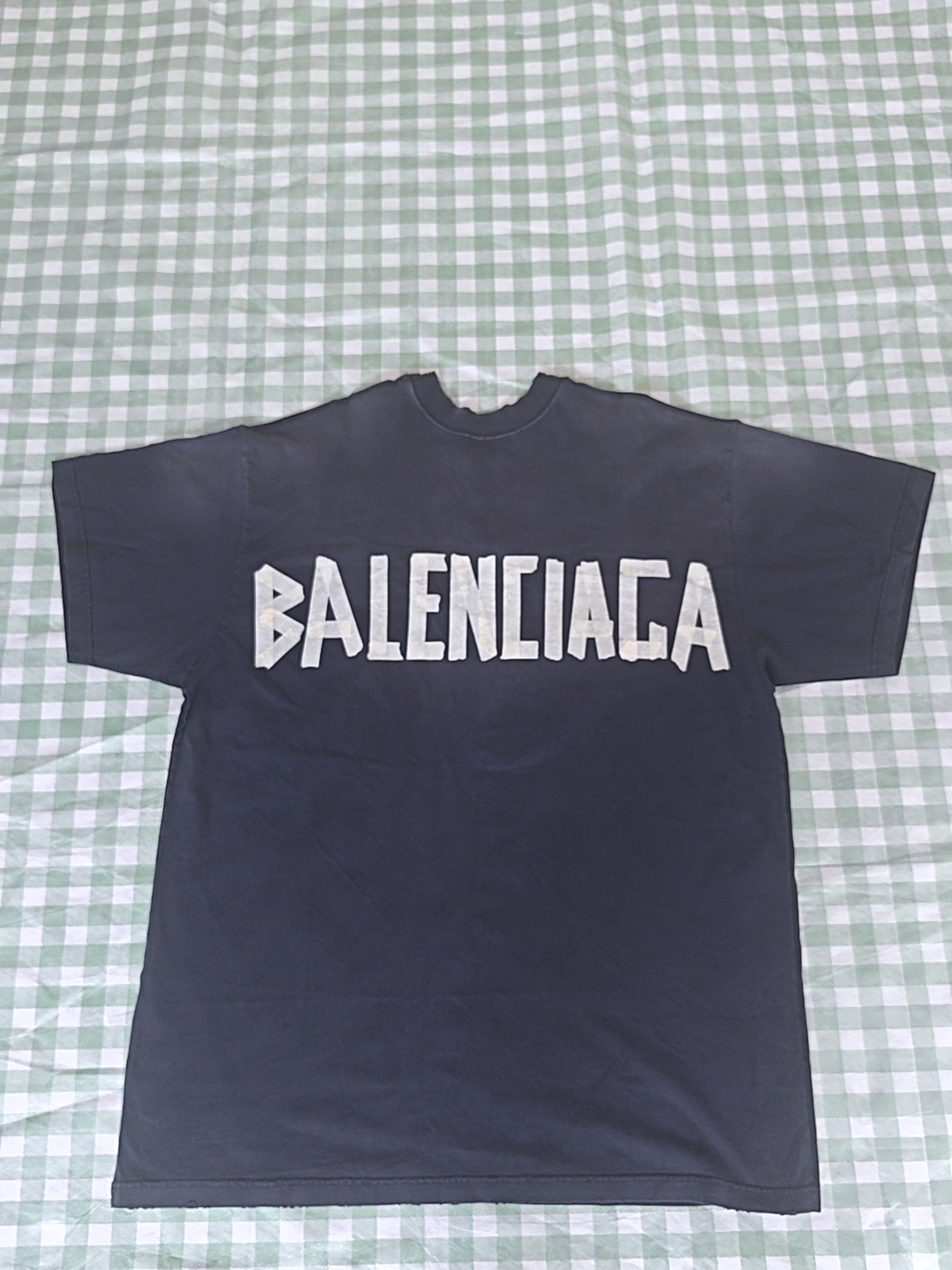 Balenciaga Balenciaga Tape Logo T-Shirt Size 2 Size US M / EU 48-50 / 2 - 1 Thumbnail