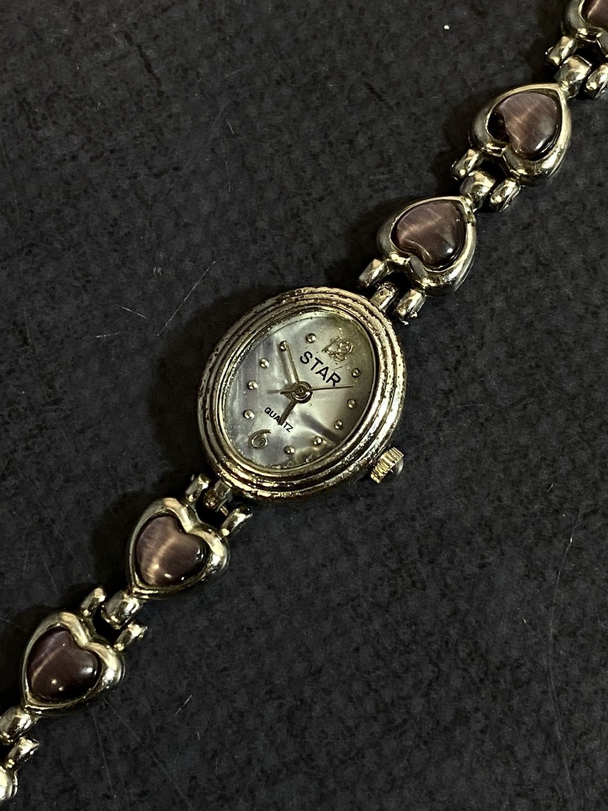 Japanese Brand Elegant STAR Watch with Hearts and Stones Japanese Brand Size ONE SIZE - 5 Thumbnail