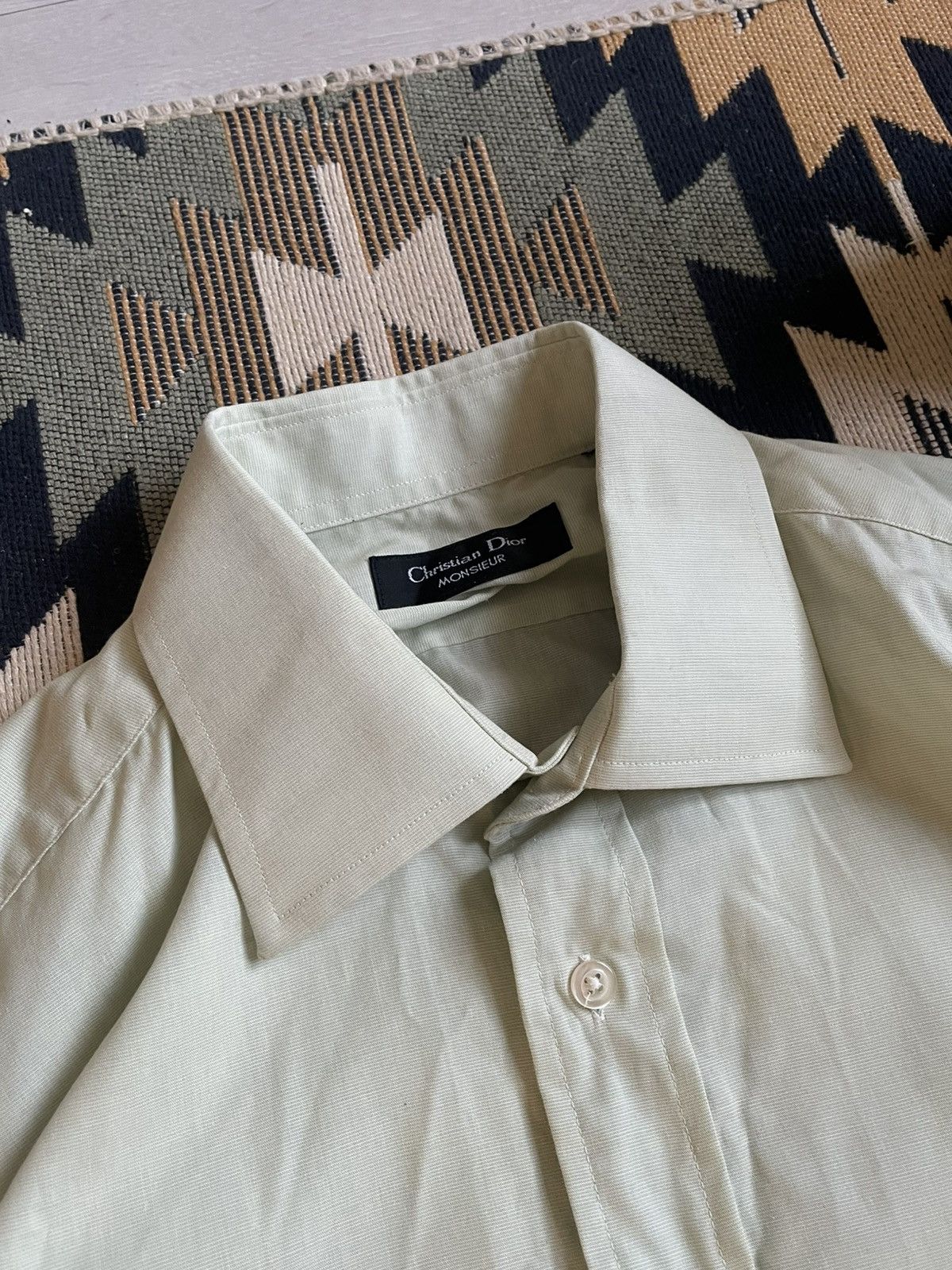 Christian Dior Monsieur × Vintage Christian Dior Monsieur Logo Button Up Shirt Size US L / EU 52-54 / 3 - 7 Thumbnail