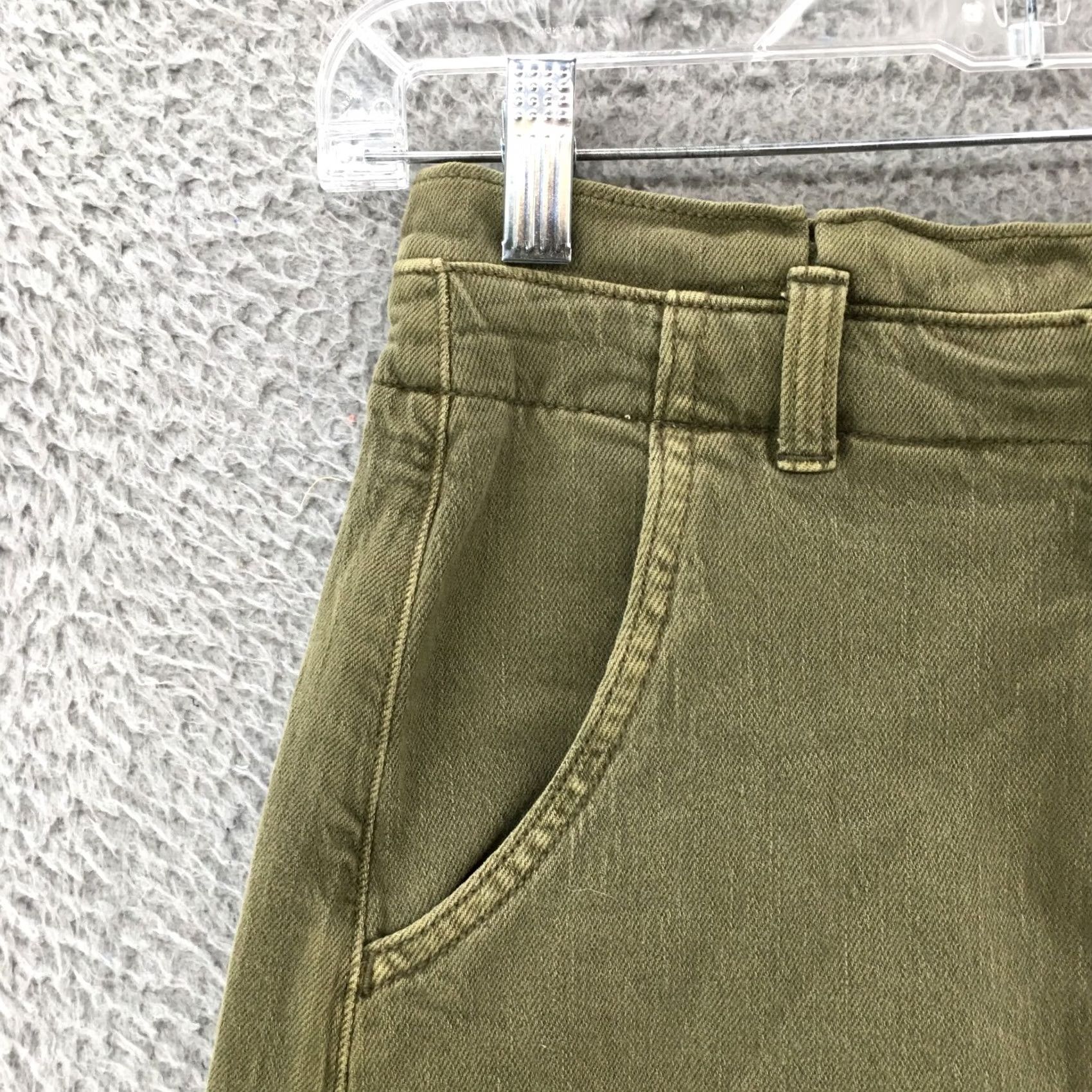 American Eagle Outfitters American Eagle Outfitters Skirt Womens 6 Green Stretch Mini Short Zip Fly Casual Everyday Ready to Wear-? Size 28" / US 6 / IT 42 - 2 Thumbnail